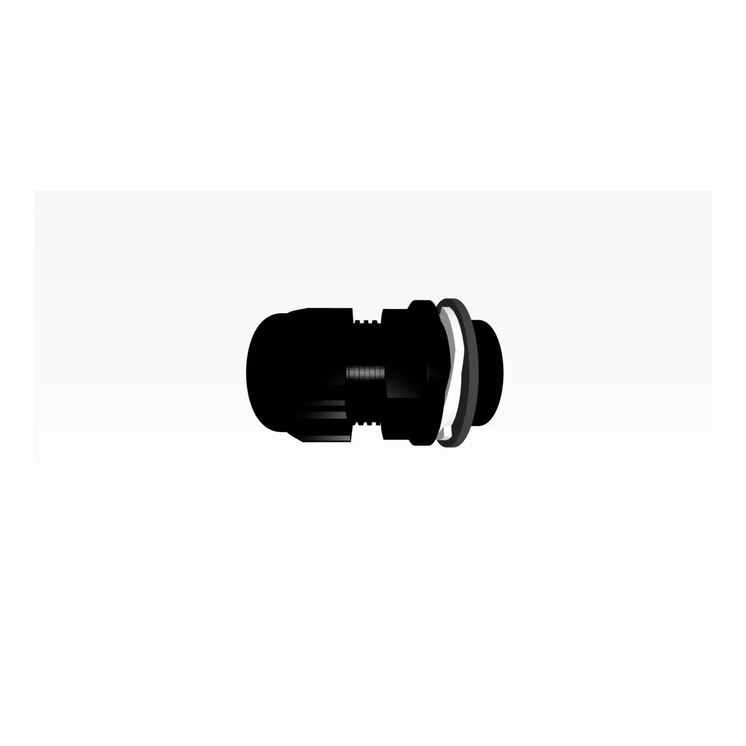 Produktfoto 1 von Verschraubung Click einrastend Polyamid (PA) Farbe tiefschwarz RAL 9005