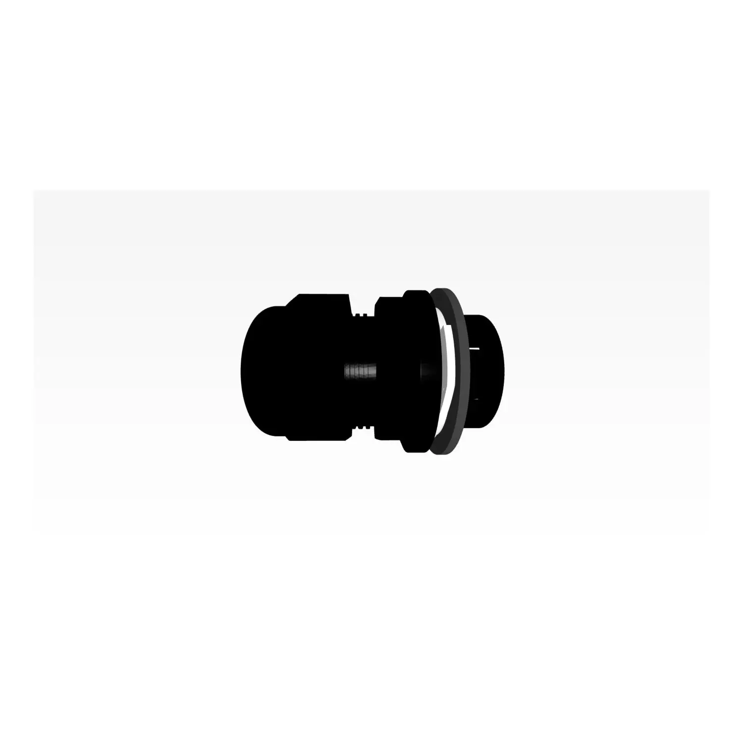Produktfoto 1 von Verschraubung Click einrastend Polyamid (PA) Farbe tiefschwarz RAL 9005