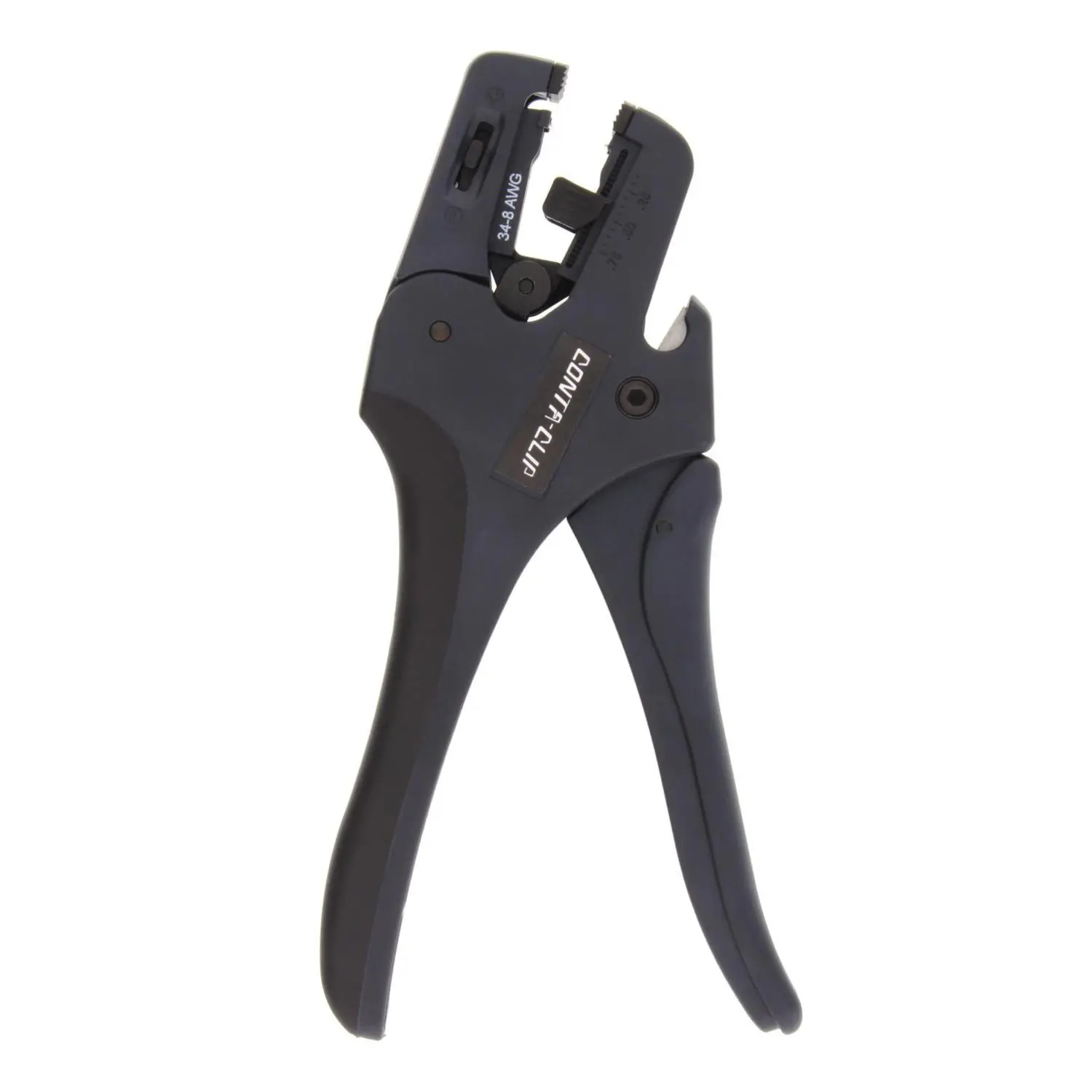 Produktfoto 1 von 1074.0 CONTA-CLIP Abisolierzange Stripfix Querschnitt 0,02mm² - 10mm² AWG34 - AWG8 für Kupfer und ALU Leitungen