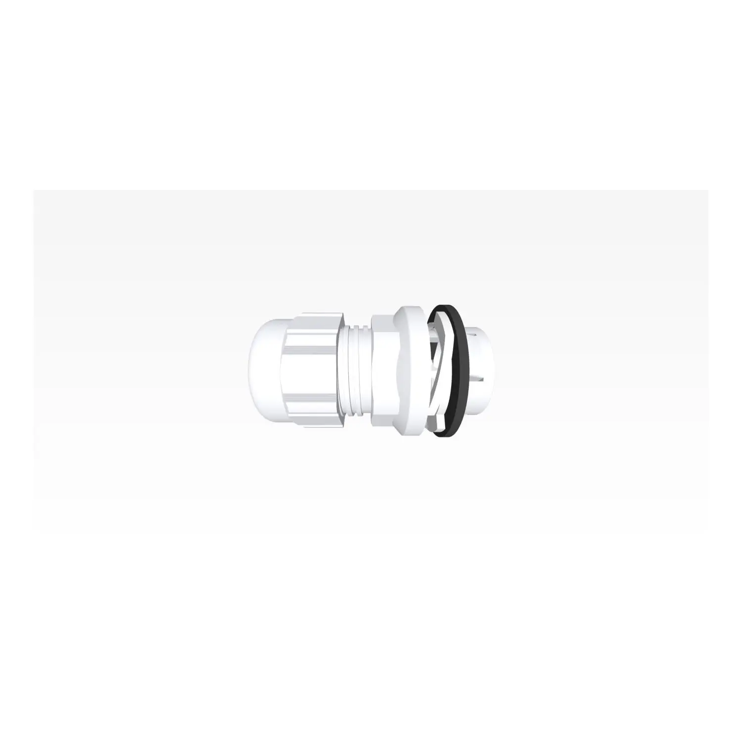 Produktfoto 1 von Verschraubung Click einrastend Polyamid (PA) Farbe lichtgrau RAL 7035