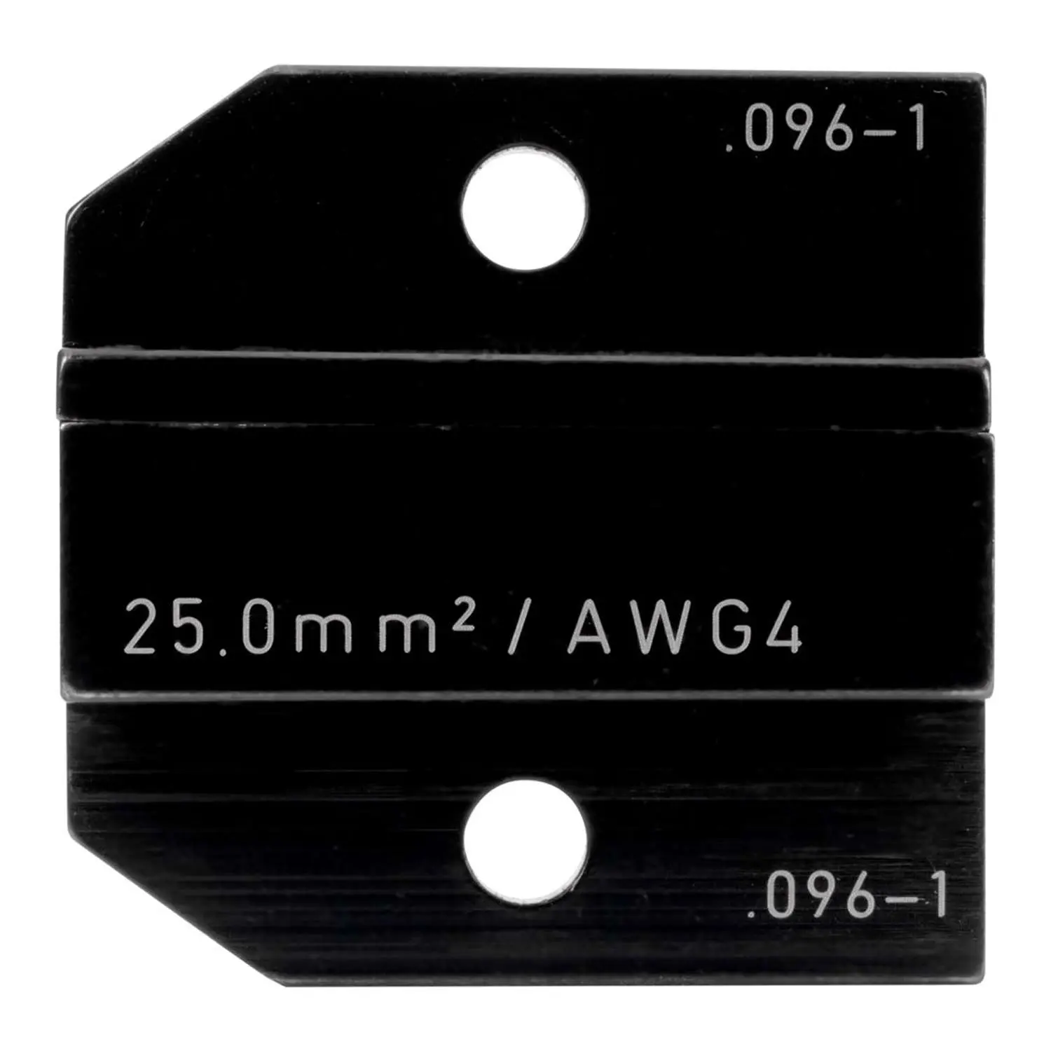 Produktfoto 1 von 624 096-1 3 0 Rennsteig Werkzeuge GmbH Crimpeinsatz für isolierte / unisolierte Aderendhülsen Pressbreite 32,0mm, Fronteinführung
