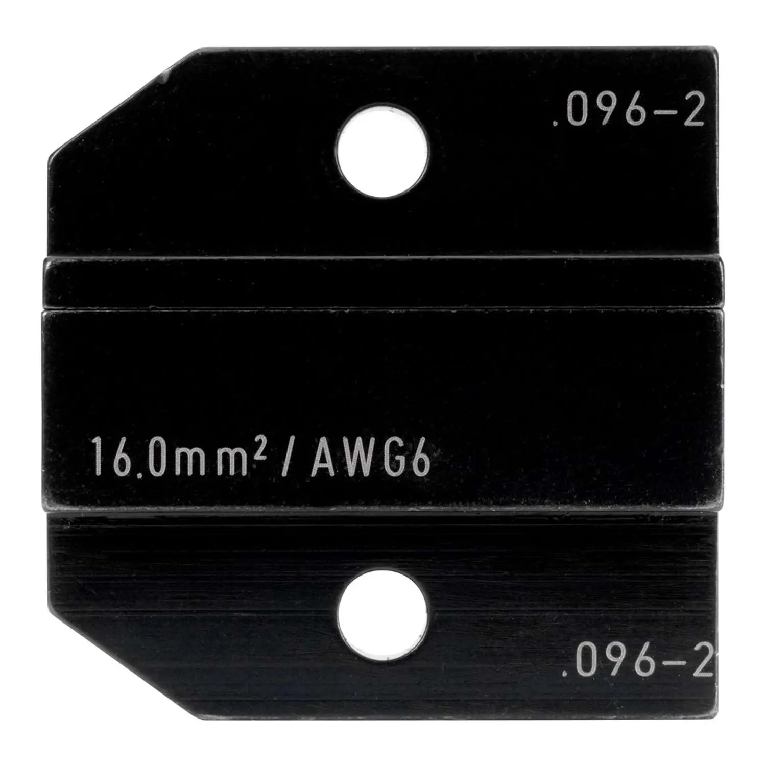 Produktfoto 1 von 624 096-2 3 0 Rennsteig Werkzeuge GmbH Crimpeinsatz für isolierte / unisolierte Aderendhülsen Pressbreite 32,0mm, Fronteinführung