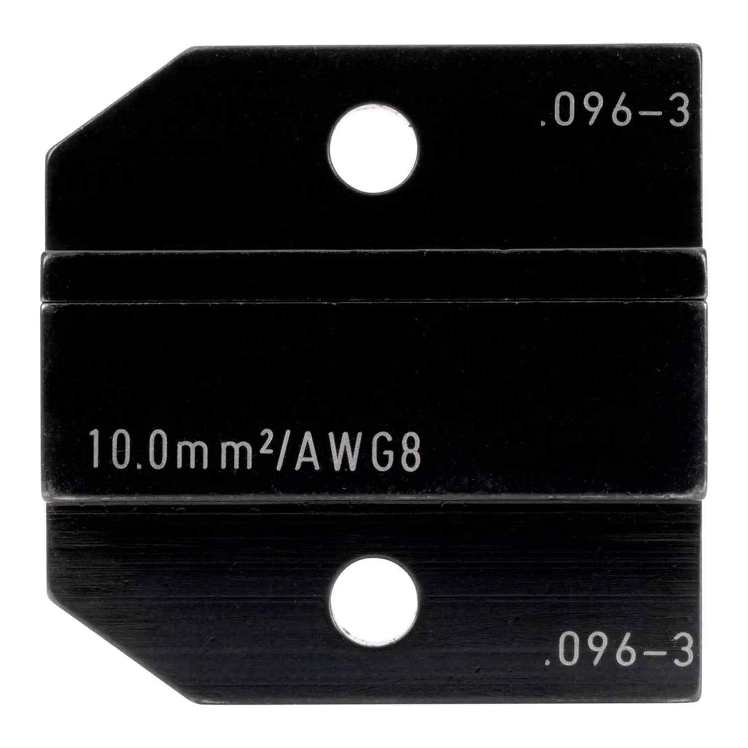 Produktfoto 1 von 624 096-3 3 0 Rennsteig Werkzeuge GmbH Crimpeinsatz für isolierte / unisolierte Aderendhülsen Pressbreite 32,0mm, Fronteinführung