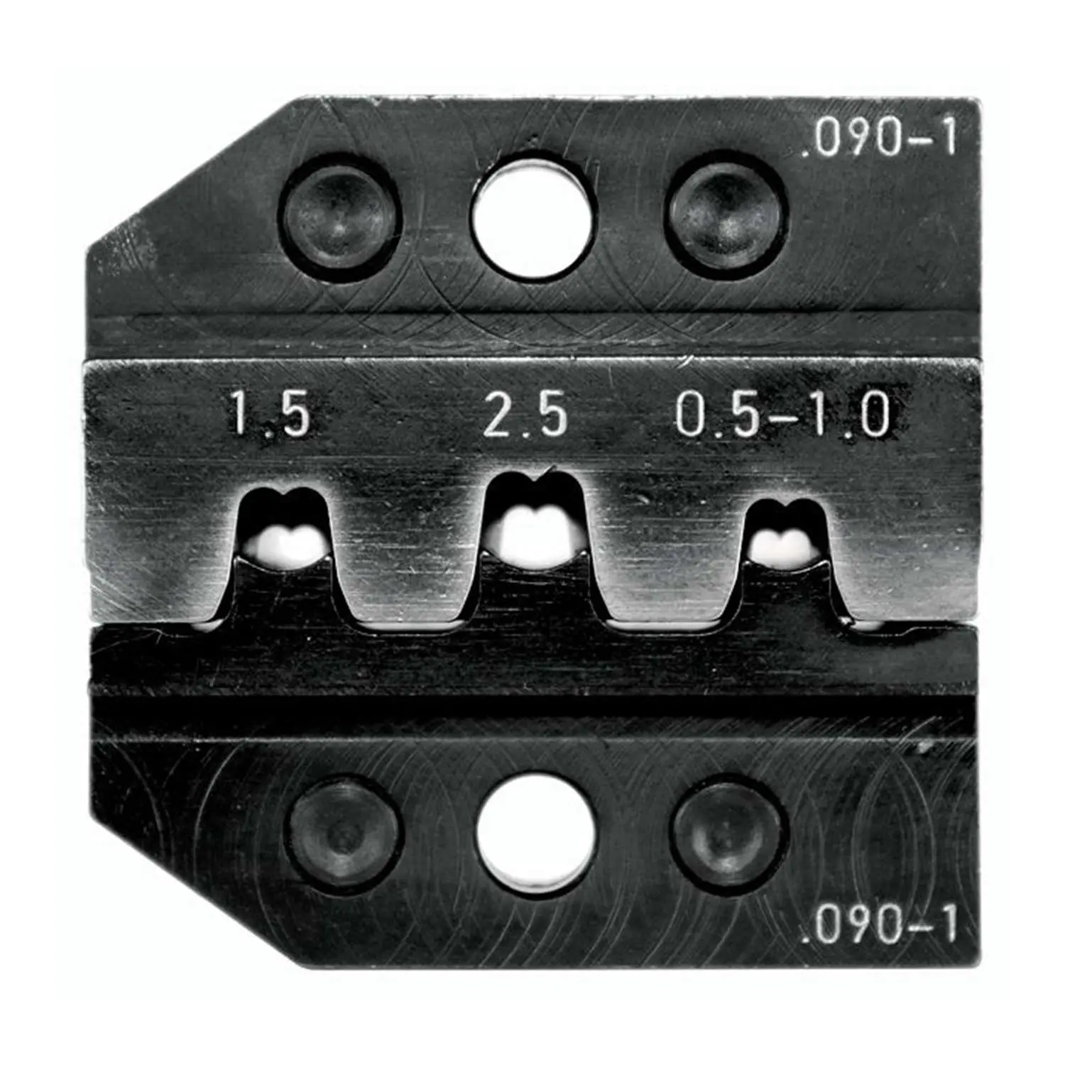 Produktfoto 1 von 624 090-1 3 0 Rennsteig Werkzeuge GmbH Crimpeinsatz für isolierte / unisolierte Aderendhülsen Querschnitt 0,5mm² - 0,5-1mm²/1,5mm²/2,5mm²