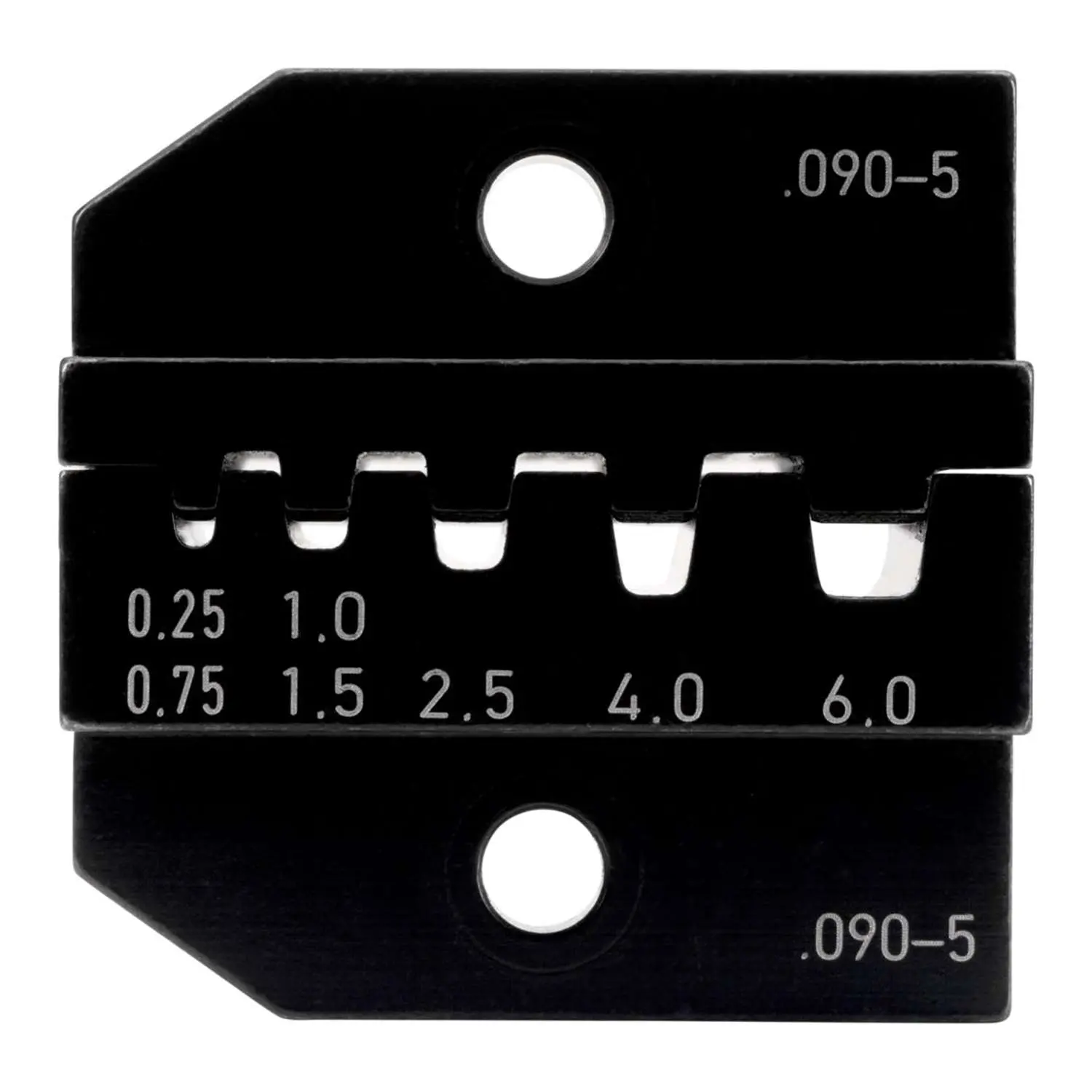 Produktfoto 1 von 624 090-5 3 0 Rennsteig Werkzeuge GmbH Crimpeinsatz für isolierte / unisolierte Aderendhülsen Querschnitt 0,25mm² - 6mm²