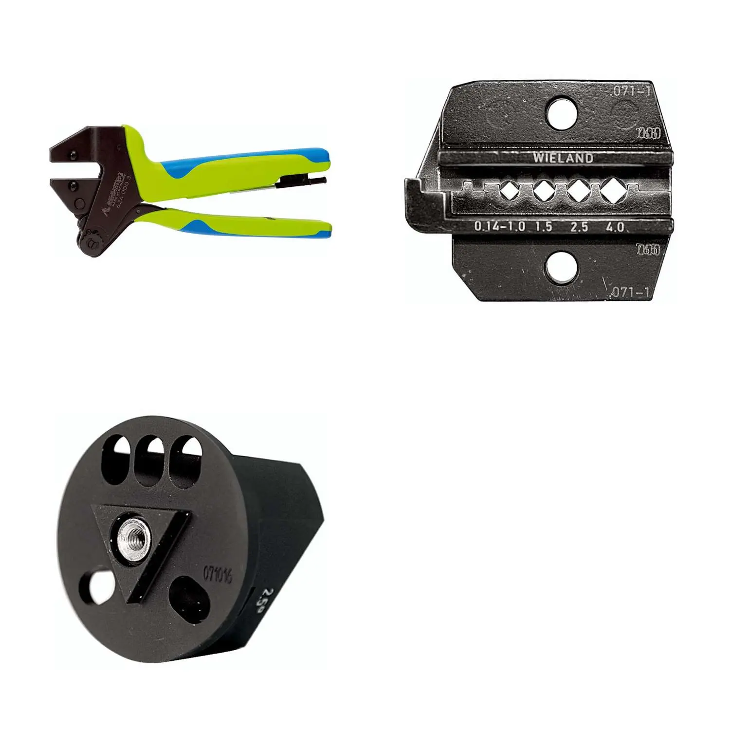 Produktfoto 1 von 624 071-1 3 0 K2 Rennsteig Werkzeuge GmbH Crimpzange PEW12 für Wieland Steckverbinder Querschnitt 0,14mm² - 4mm²