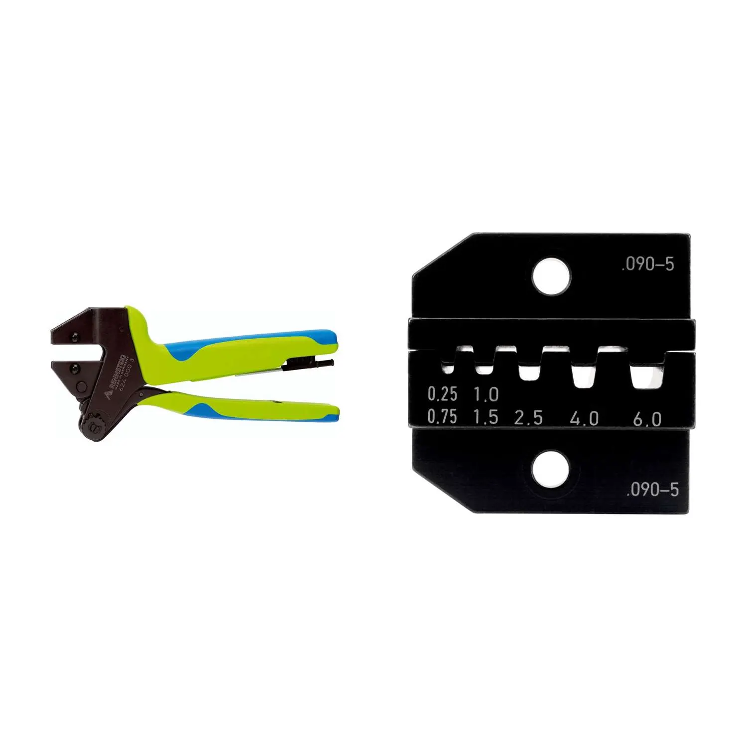 Produktfoto 1 von 624 090-5 3 0 K1 Rennsteig Werkzeuge GmbH Crimpzange PEW12 für isolierte / unisolierte Aderendhülsen Querschnitt 0,25mm² - 6mm²