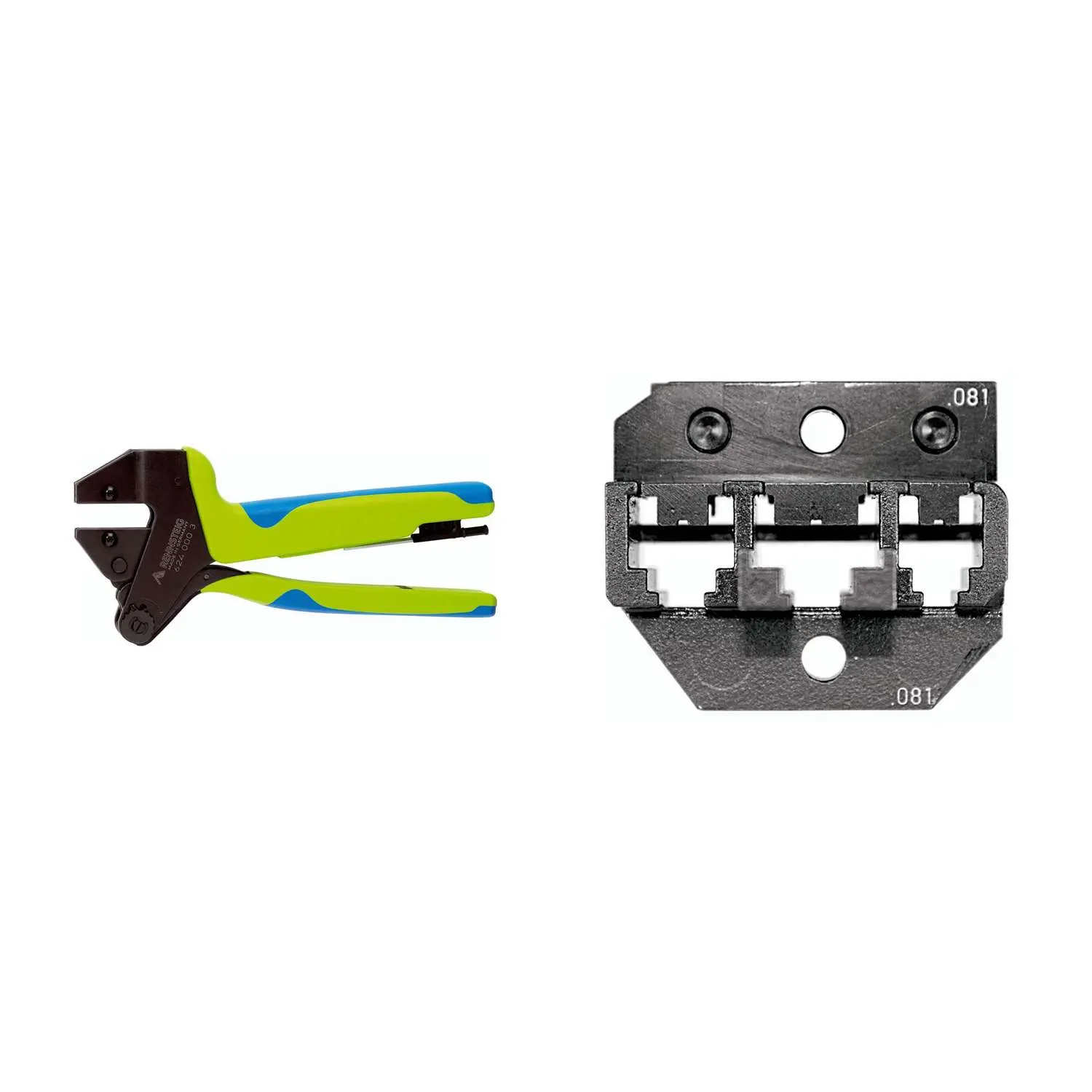 Produktfoto 1 von 624 081 3 0 K1 Rennsteig Werkzeuge GmbH Crimpzange PEW12 für Molexstecker (kurze Bauform), ungeschirmt inkl. Crimpeinsatz-Datenstecker