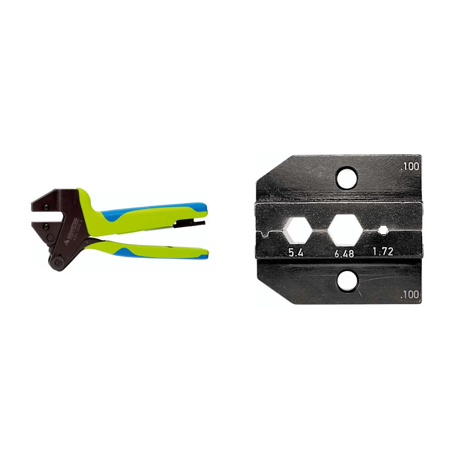 Produktfoto 1 von 624 100 3 0 K1 Rennsteig Werkzeuge GmbH Crimpzange PEW12 für Koax-Kabel RG 58/59, RG 62/71 inkl. Crimpeinsätze