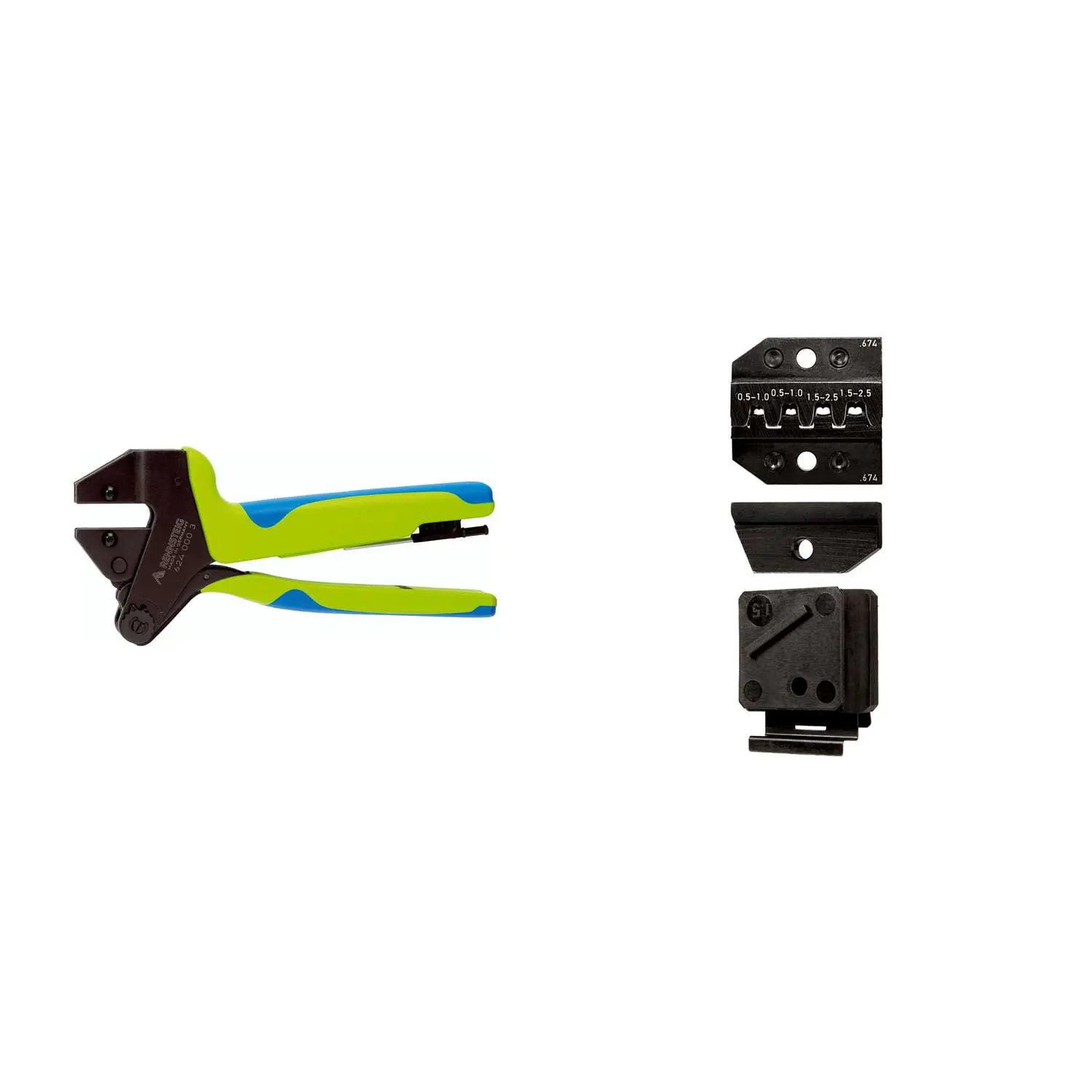 Produktfoto 1 von 624 674 3 023 K1 Rennsteig Werkzeuge GmbH Crimpzange PEW12 für Junior P. Timer- Verbinder gestanzte-Kontakt Querschnitt 0,5mm² - 2,5mm²