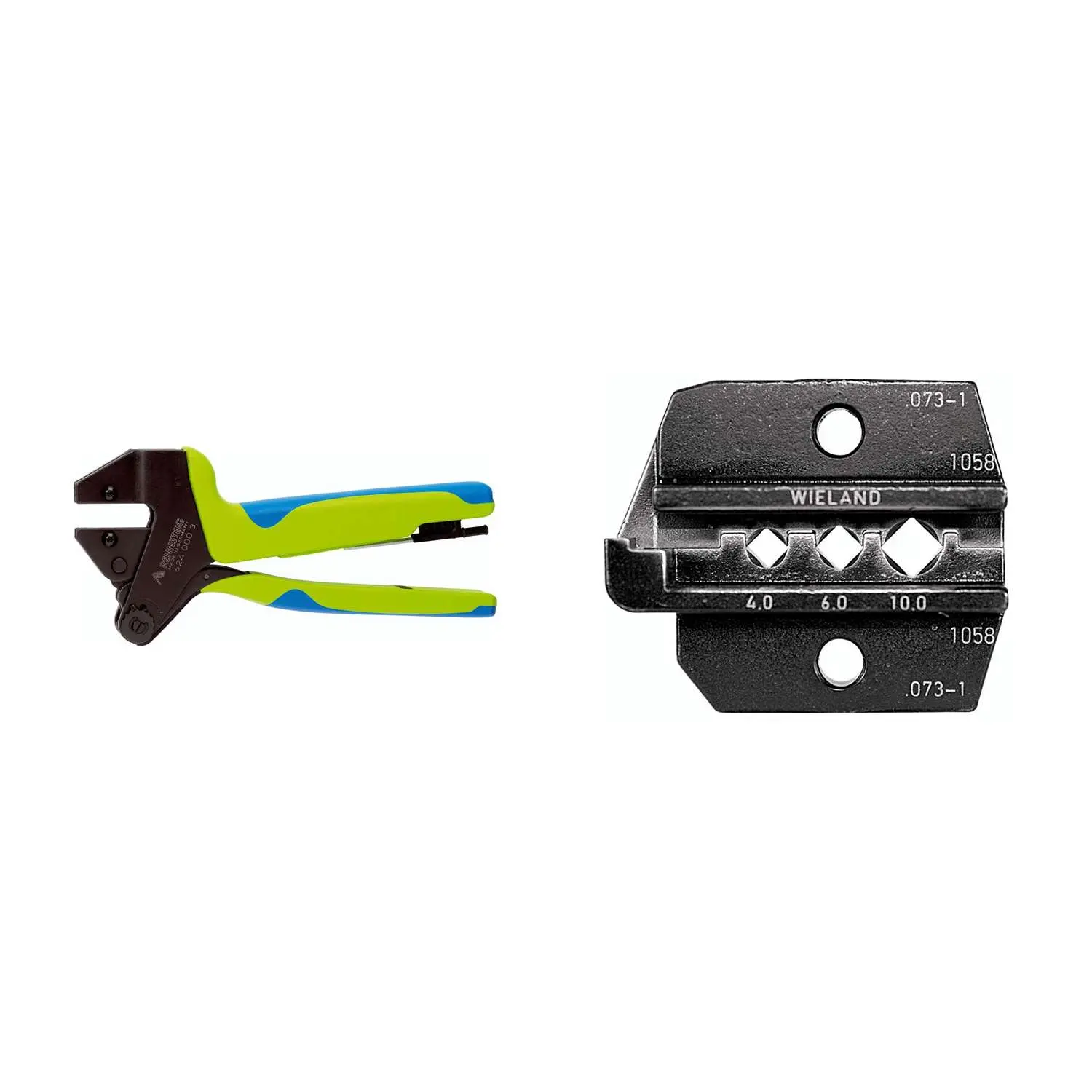 Produktfoto 1 von 624 073-1 3 0 K1 Rennsteig Werkzeuge GmbH Crimpzange PEW12 für Wieland Steckverbinder Querschnitt 4mm² - 10mm²