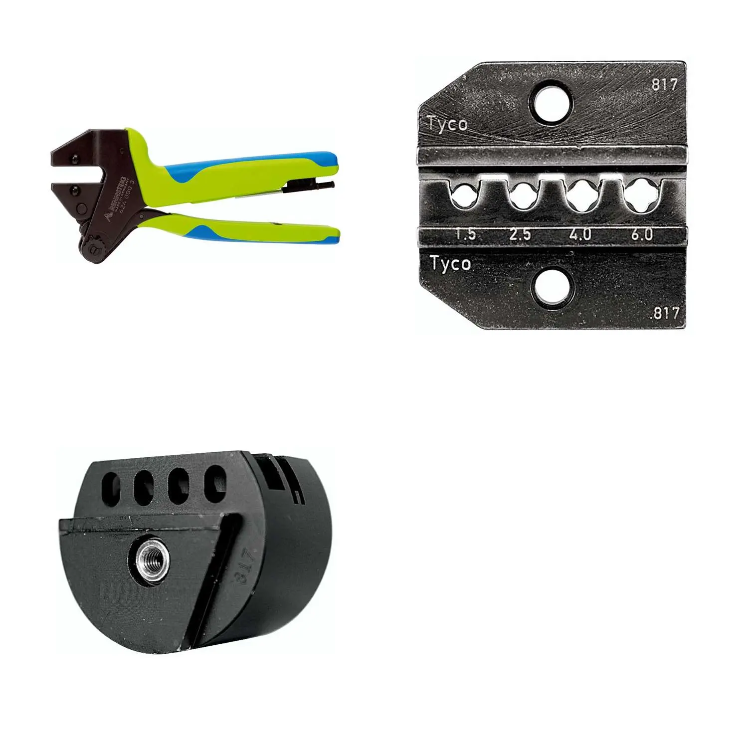 Produktfoto 1 von 624 817 3 0 K2 Rennsteig Werkzeuge GmbH Crimpzange PEW12 für TE Solarlok HVT-C Steckverbinder Querschnitt 1,5mm² - 6mm²