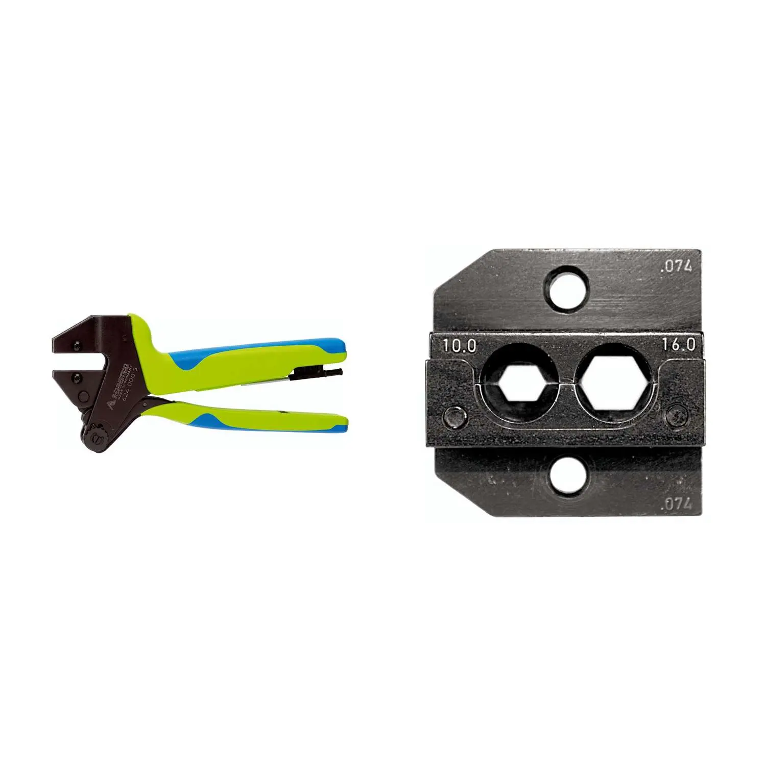 Produktfoto 1 von 624 074 3 01 K1 Rennsteig Werkzeuge GmbH Crimpzange PEW12 für gedrehte Kontakte Querschnitt 10mm² - 16mm²