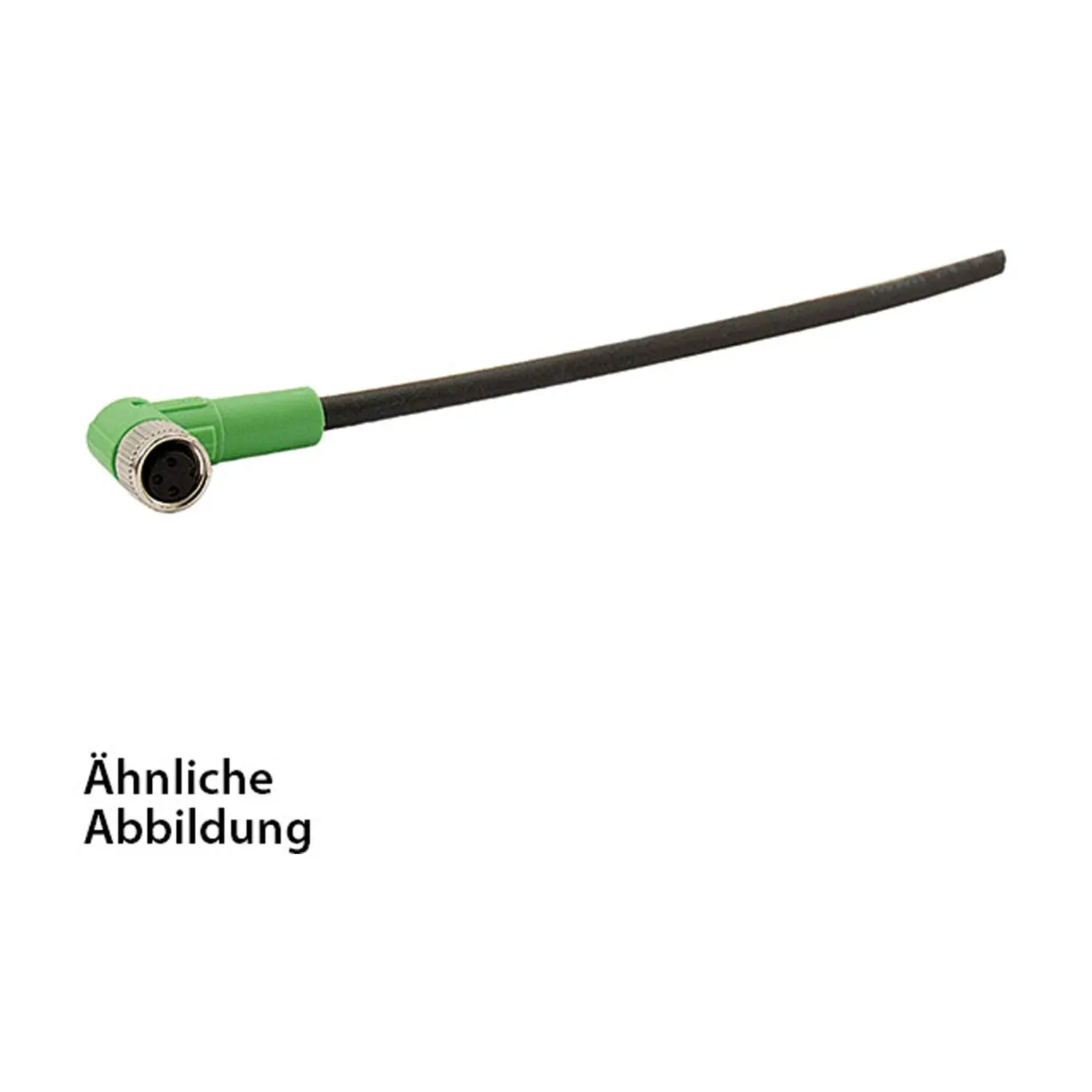 Produktfoto 1 von 1669631 Phoenix Contact M8 Sensorleitung PUR 3-polig Buchse gewinkelt schleppkettenfähig A-Kodierung, Länge 5,0 Meter schwarzgrau RAL 7021, Kabel Außendurchmesser 3,6mm