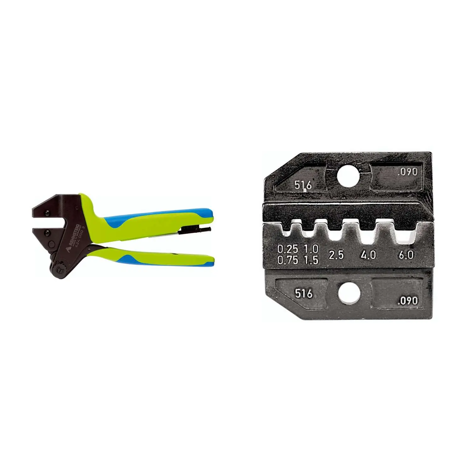 Produktfoto 1 von 624 090 3 0 K1 Rennsteig Werkzeuge GmbH Crimpzange PEW12 für isolierte / unisolierte Aderendhülsen Querschnitt 0,25mm² - 6mm²