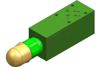 Produktfoto 1 von Zwischenplatte DBD6 B-T 100 bar