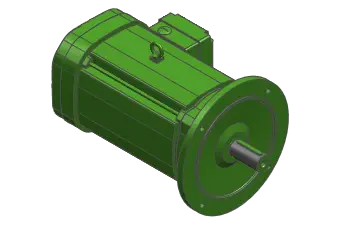 Produktfoto 1 von Drehstrommotor DRN132S6/FF/IS/TF