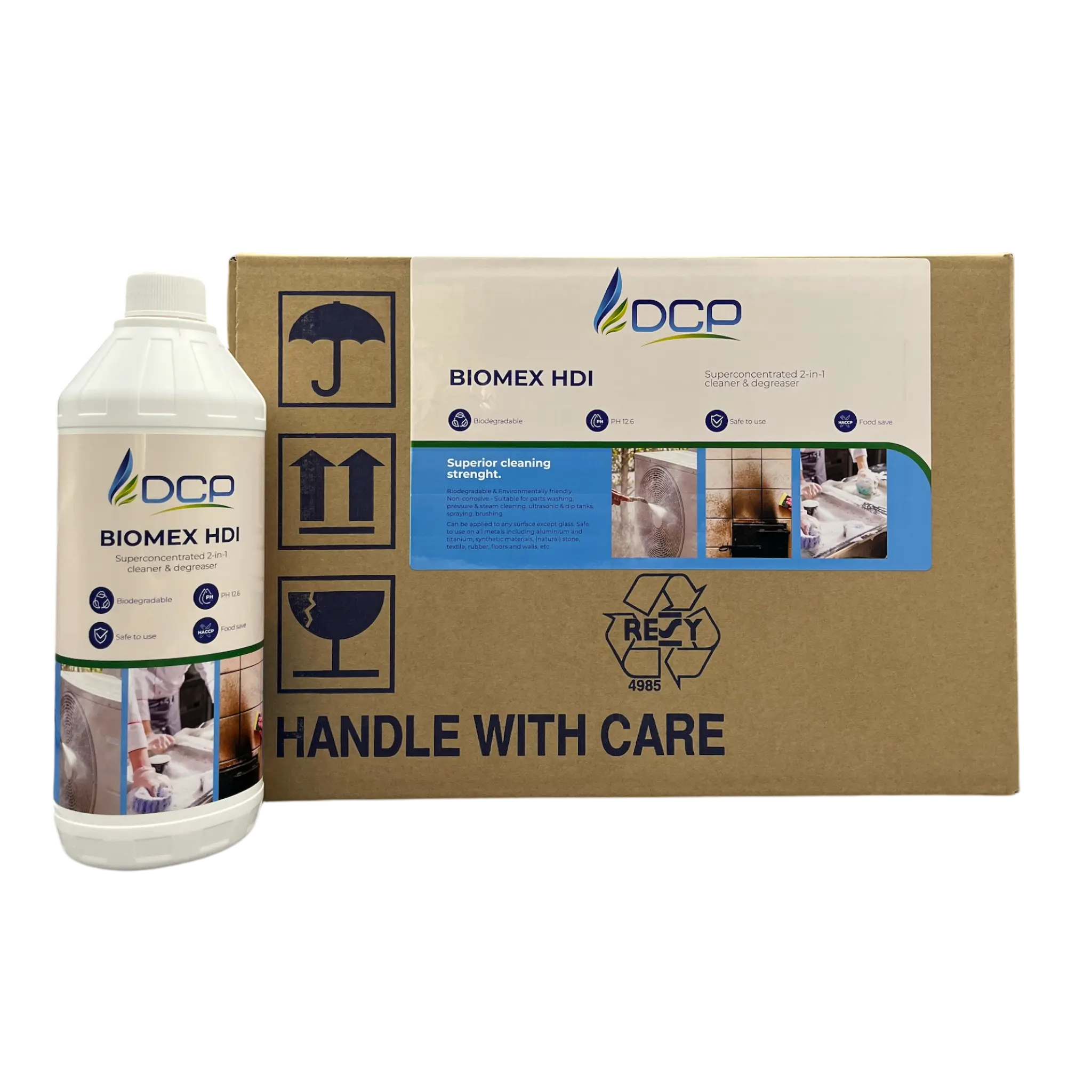 Produktfoto 1 von DCP Biomex HDI 15 X 1L Sicheres alkalisches Reinigungskonzentrat