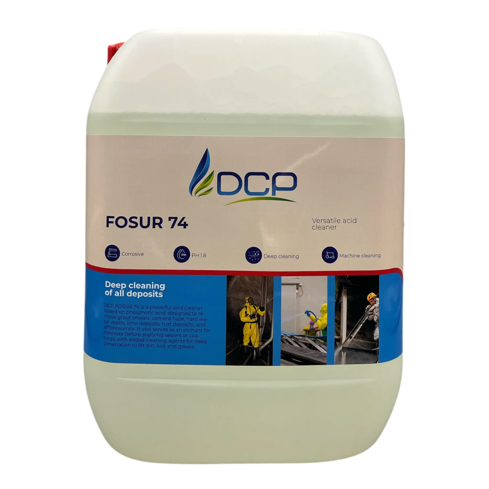 Produktfoto 1 von DCP Fosur 74 10L Kraftvolles saures Entrostungs- und Ätzmittel