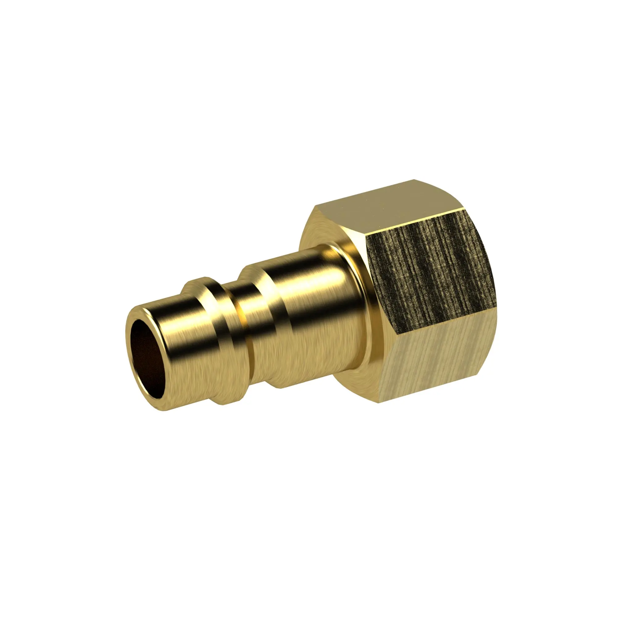 Nippel für Kupplungen NW 7,2 - NW 7,8, Messing blank, G 1/4 IG 243.55
