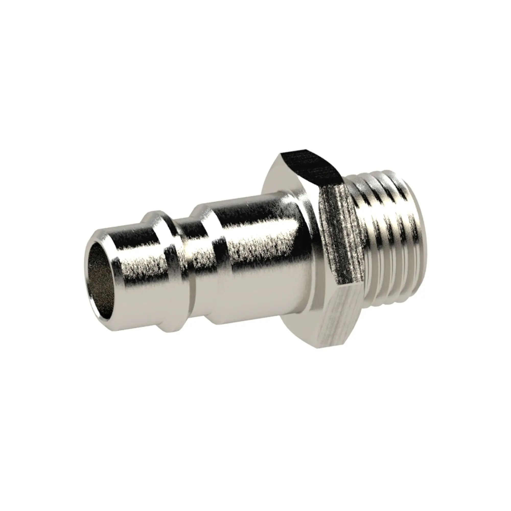 Produktfoto 1 von Nippel für Kupplungen NW 7,2 - NW 7,8, Messing vern., G 3/8 AG 243.51-N