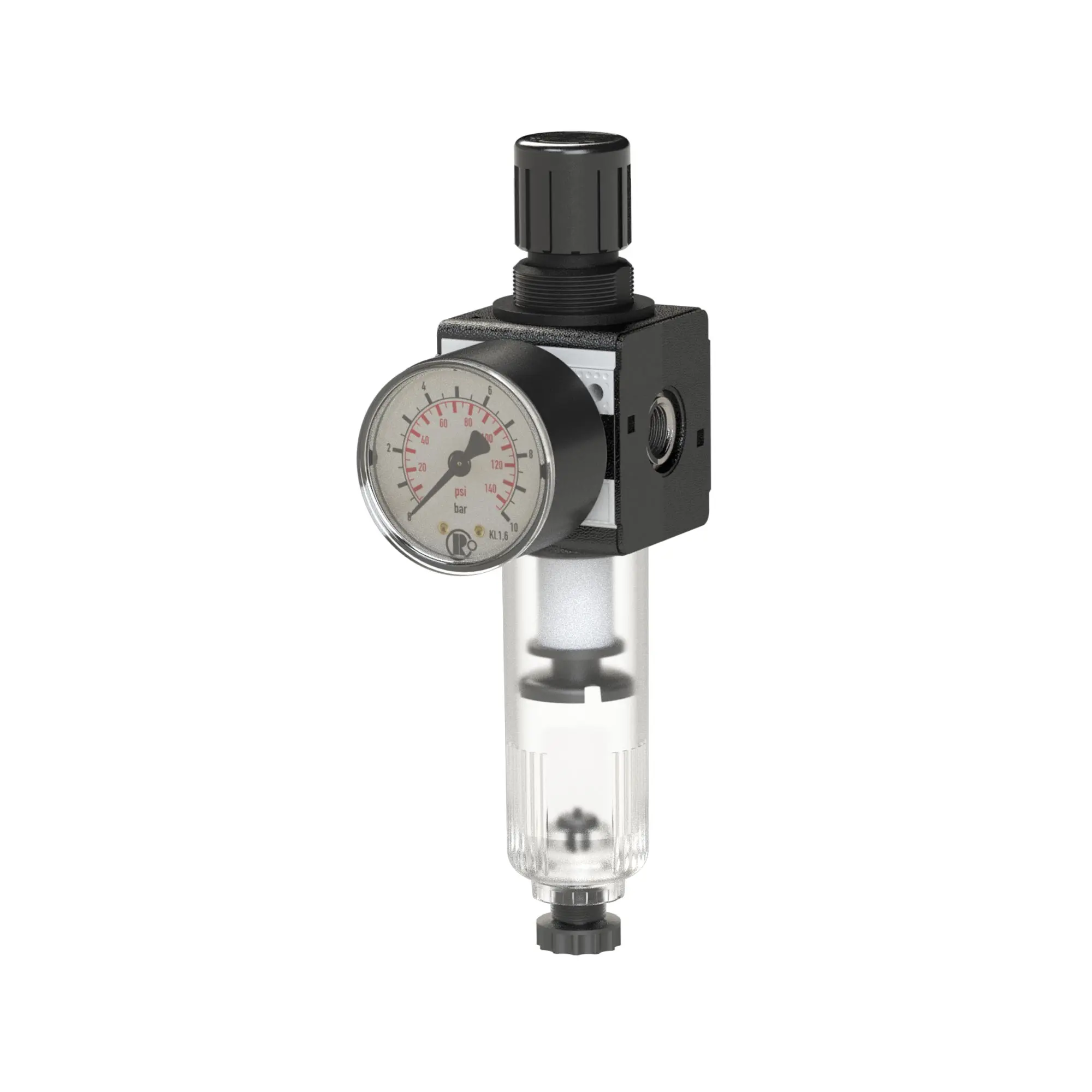 Filterregler »multifix«, PC-Behälter, BG 1, G 1/4, 0,2-6 bar, HA C 11-K 6-HA