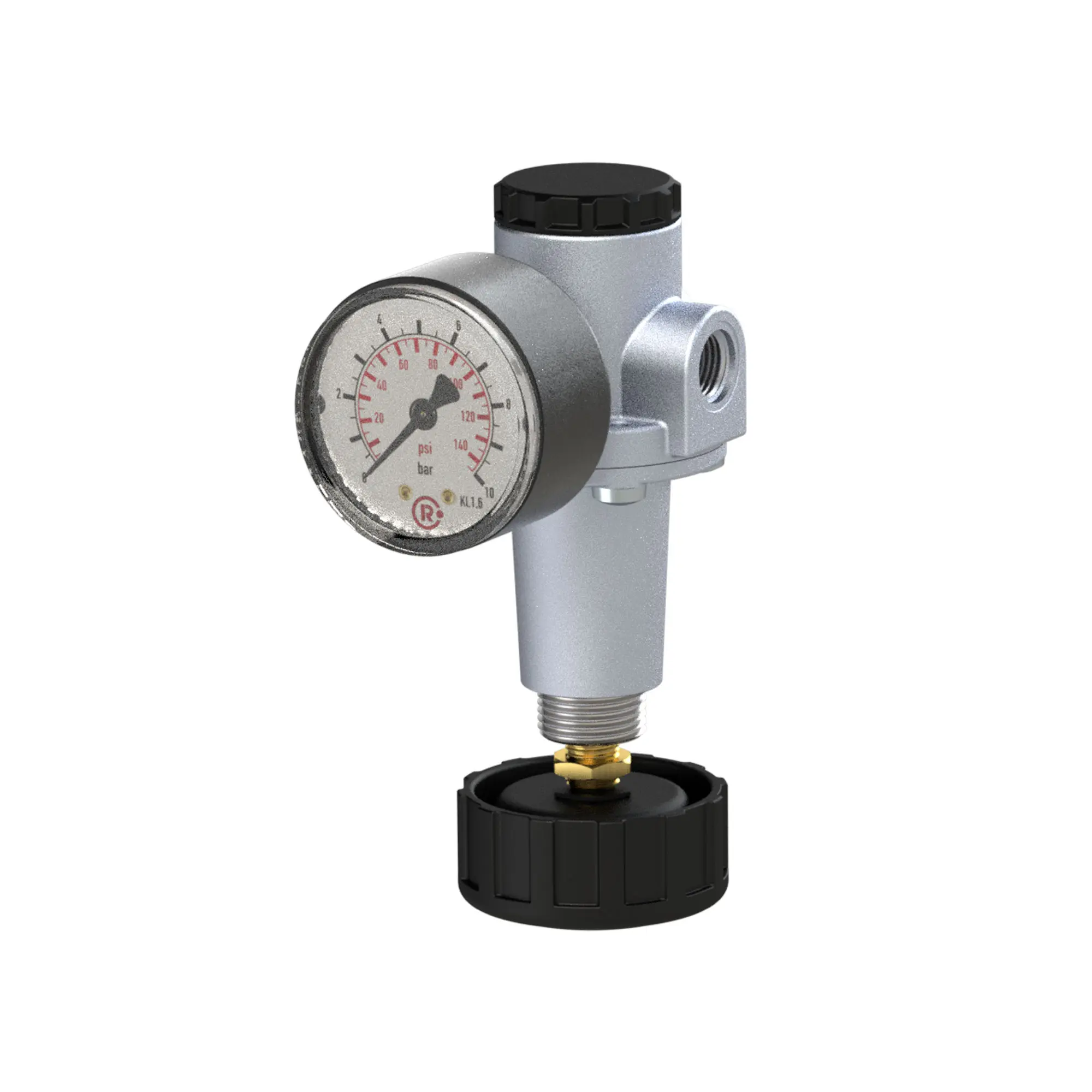 Produktfoto 1 von Druckregler »Standard«, inkl. Manometer, BG 1, G 3/8, 0,5-16 bar 637.20 D