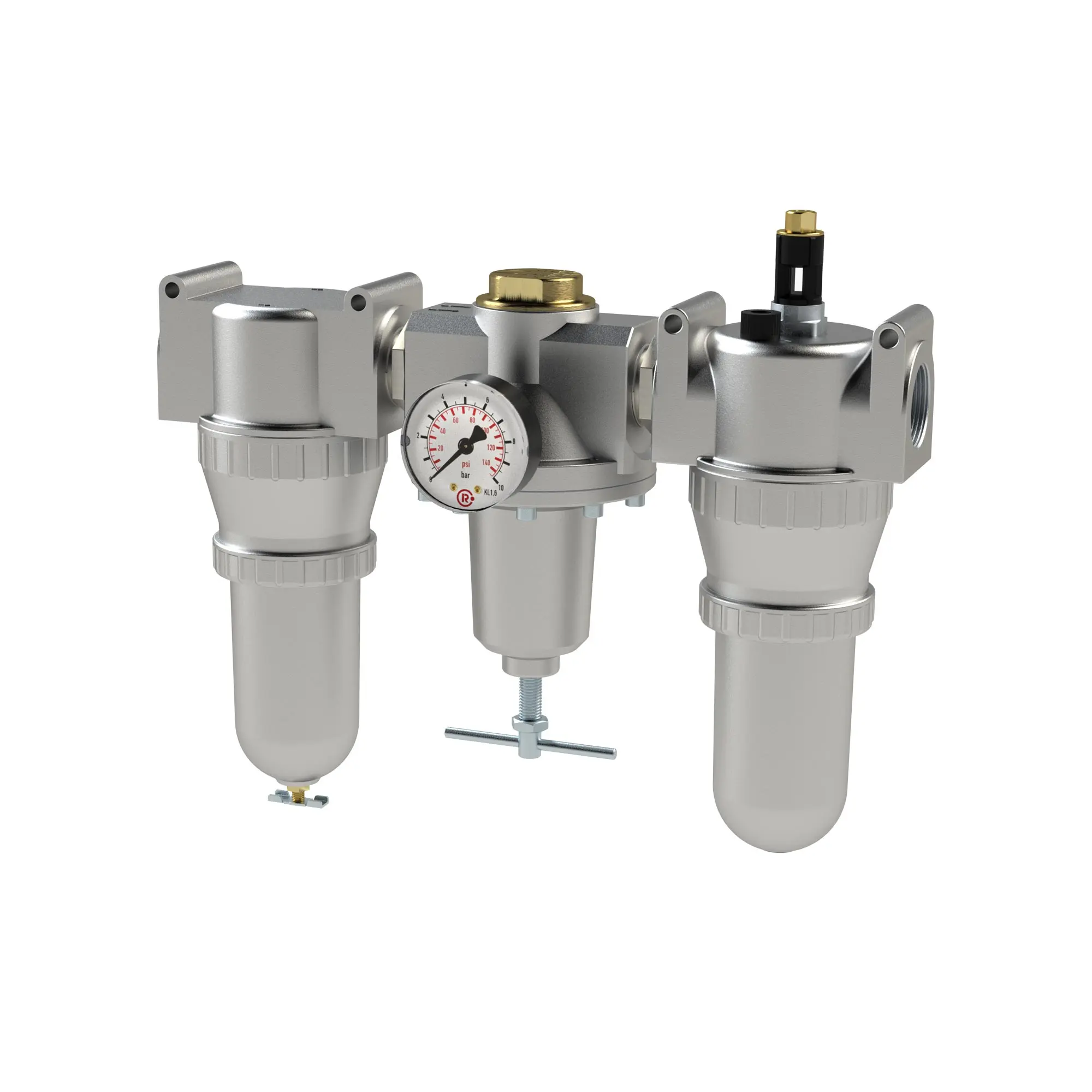 Produktfoto 1 von Wartungseinheit 3-tlg. »Standard«, Metallbehälter, BG 4, G 1 1/4 850 F/M