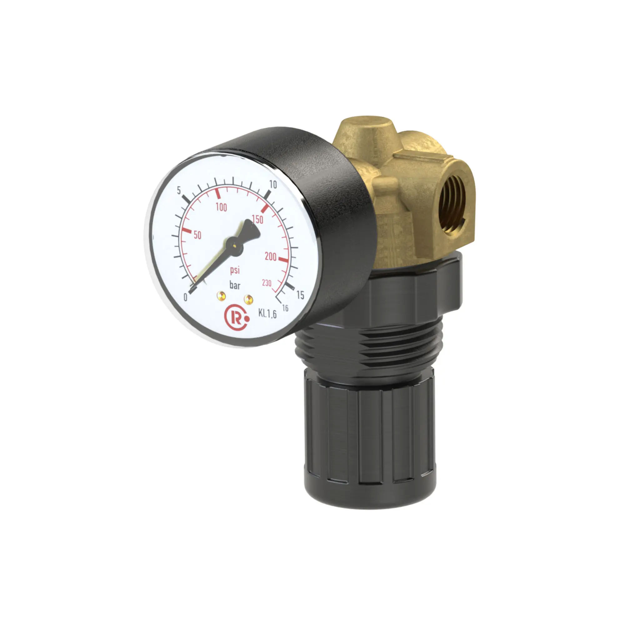 Produktfoto 1 von Druckregler für Wasser, inkl. Mano, G 1/4, 0,2-6 bar, PE max. 25 484.06