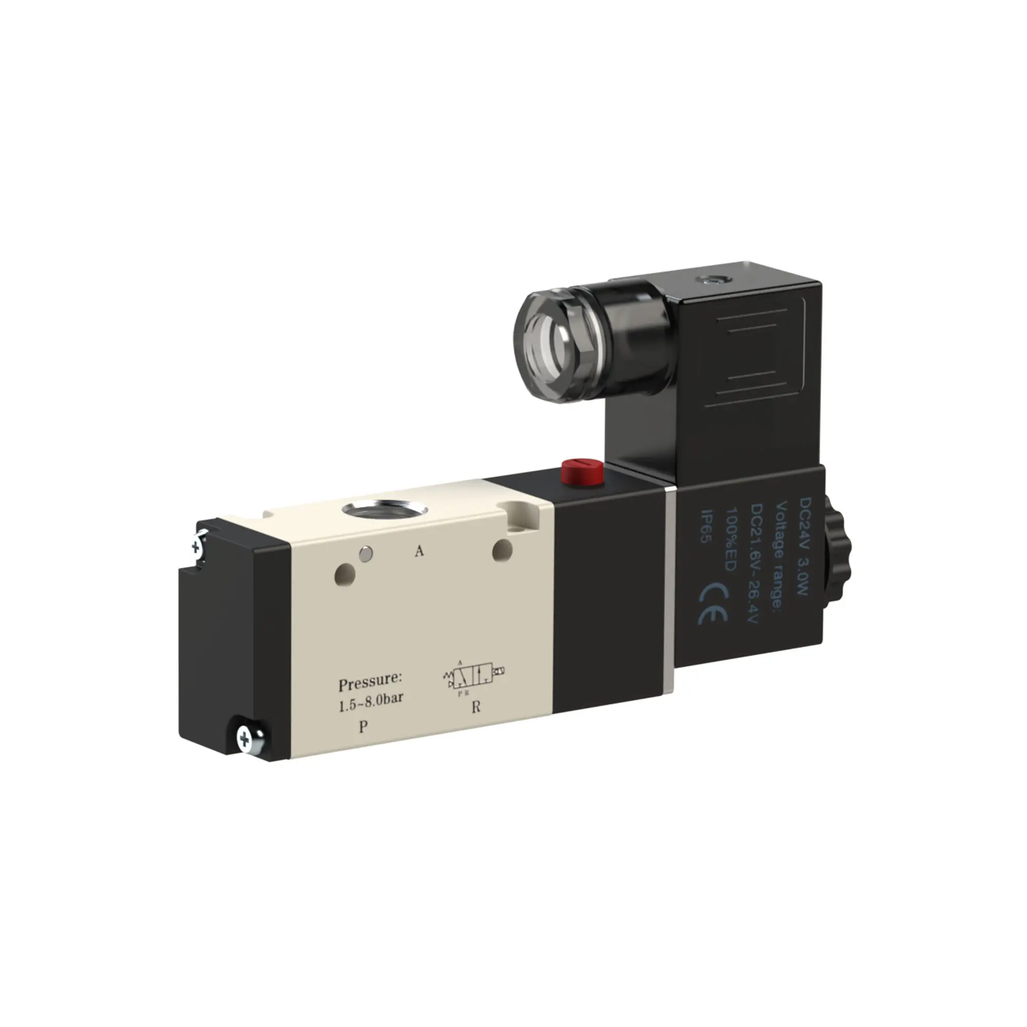 Produktfoto 1 von 3/2-Wegeventil elektropneum., monostabil, NC, G 3/8, 24 V DC 517.1205
