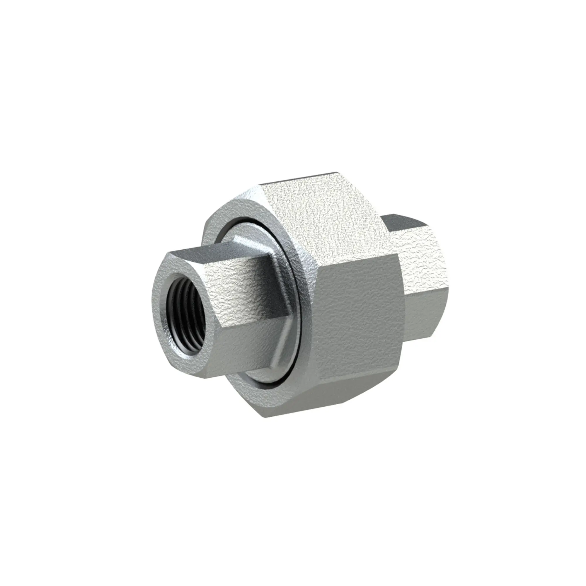 Produktfoto 1 von Verschraubung 340, IG/IG, Rp/Rp 1/4, schw. Temperguss feuerverz. TFV 340-14
