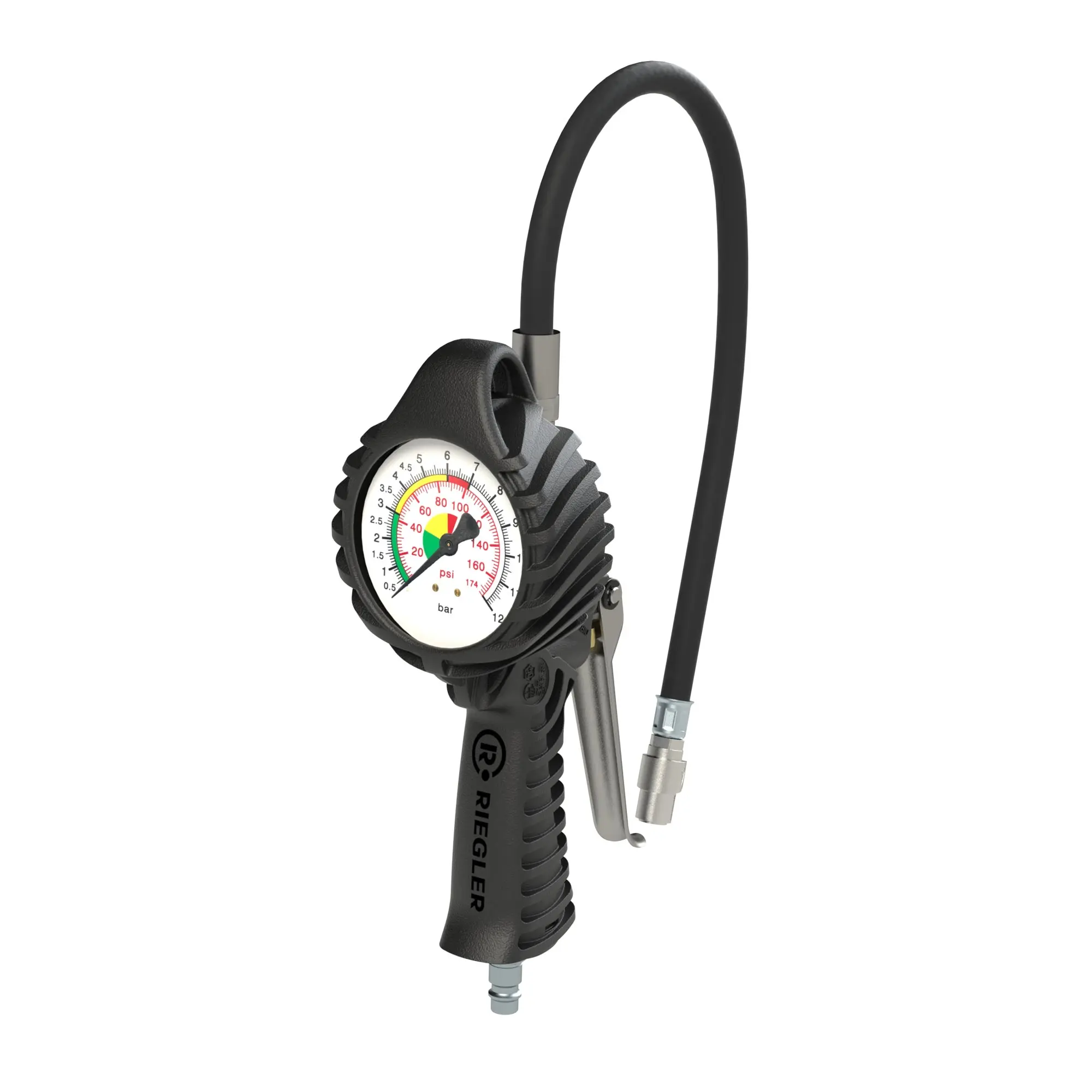 Produktfoto 1 von Stand.-Handreifenfüllmesser QS, Mano Ø 80 mm, ungeeicht, 0-12 bar 39.052