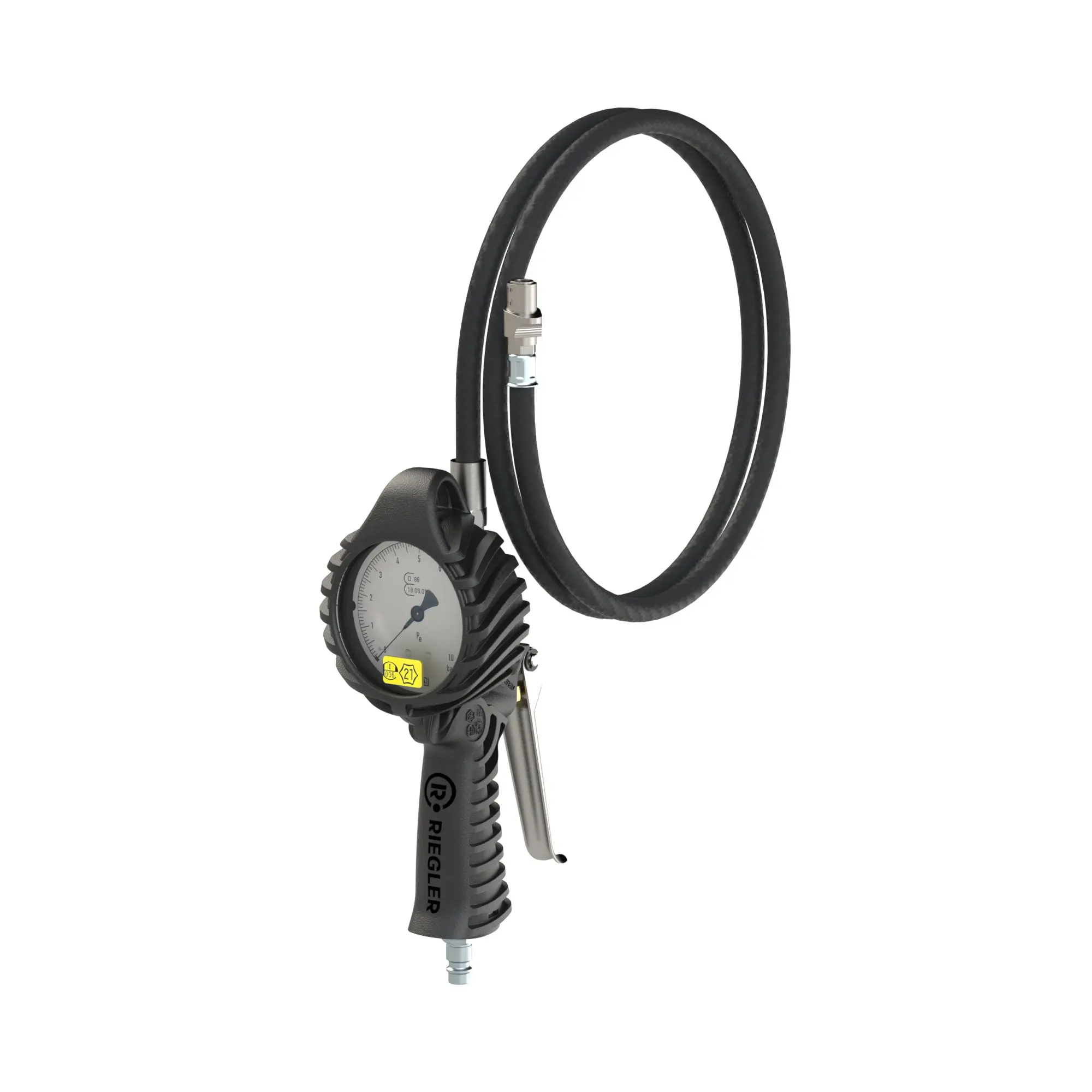 Stand.-Handreifenfüllmesser QS, Mano Ø 80 mm, geeicht, 0 - 12 bar 39.053