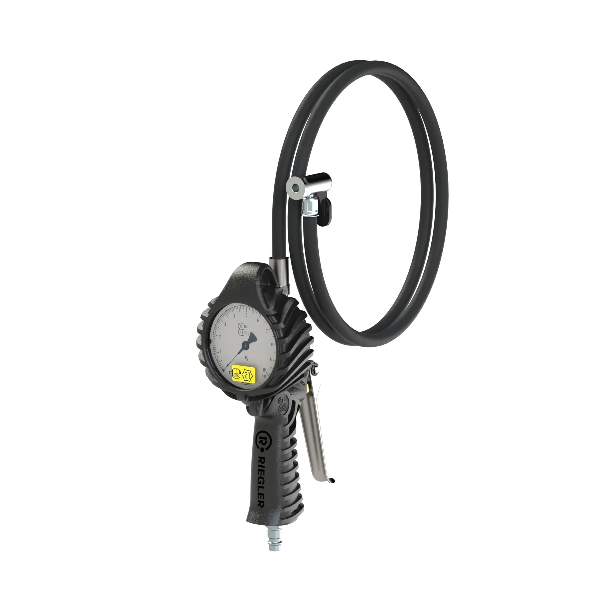 Produktfoto 1 von Stand.-Handreifenfüllmesser HS, Mano Ø 80 mm, geeicht, 0 - 12 bar 39.033