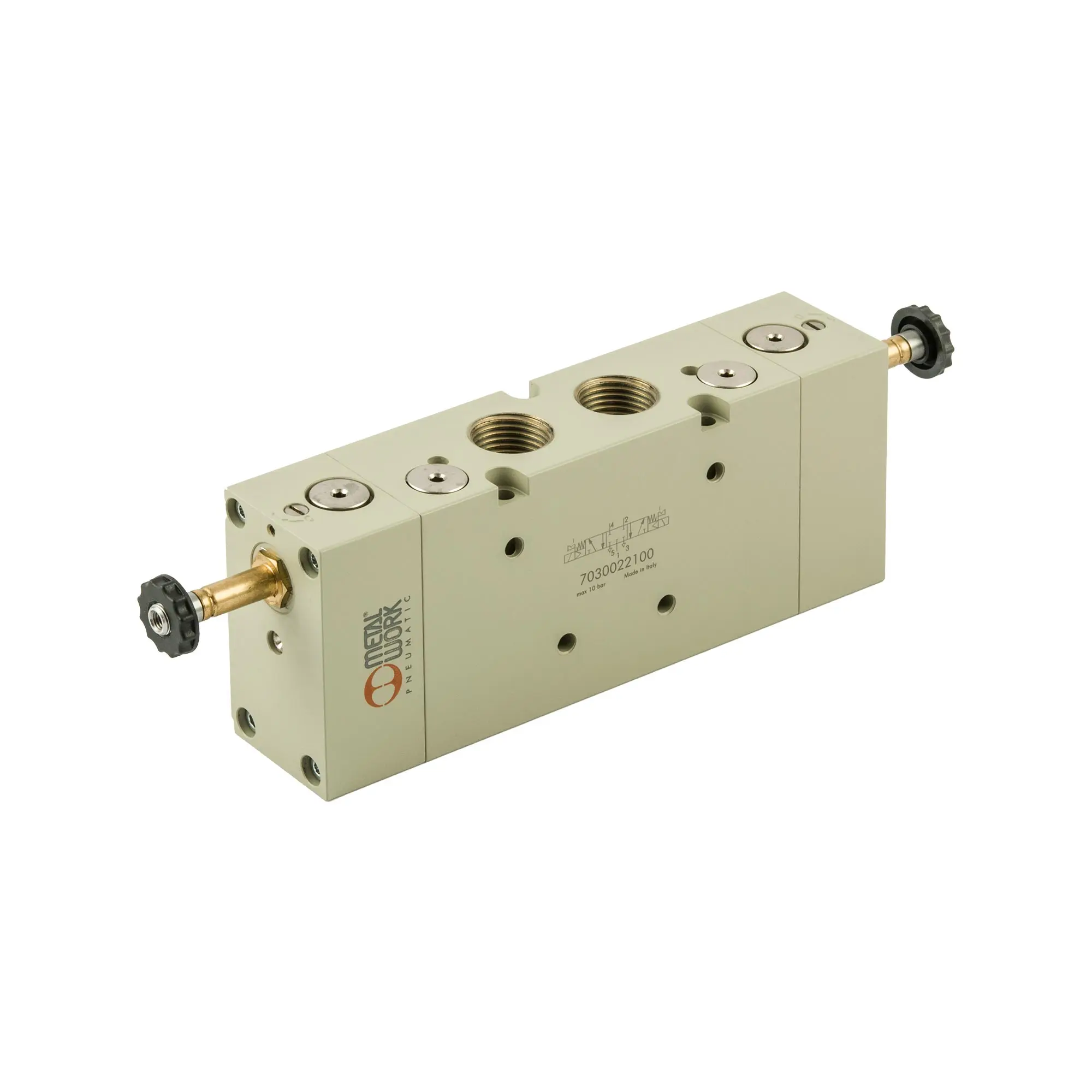 Produktfoto 1 von 5/3-Wegeventil, elektropneumatisch, Mitte belüftet, G 1/2 145725