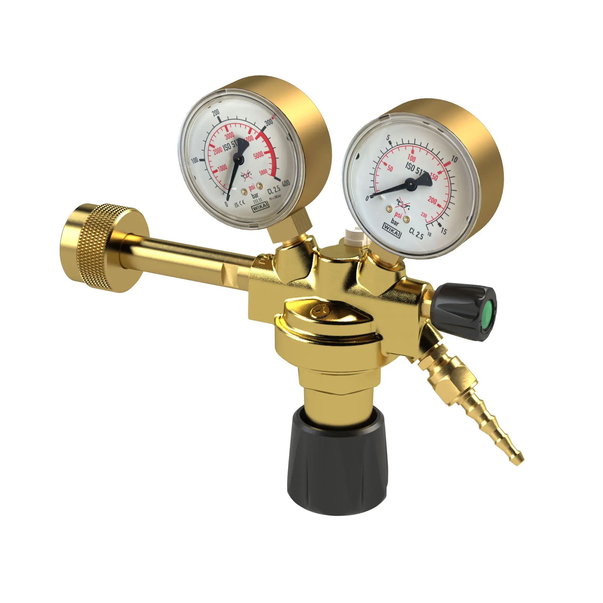Produktfoto 1 von Flaschendruckminderer, 300 bar, Sauerstoff, Arbeitsdruck 0-10 bar FDM300.O2.10