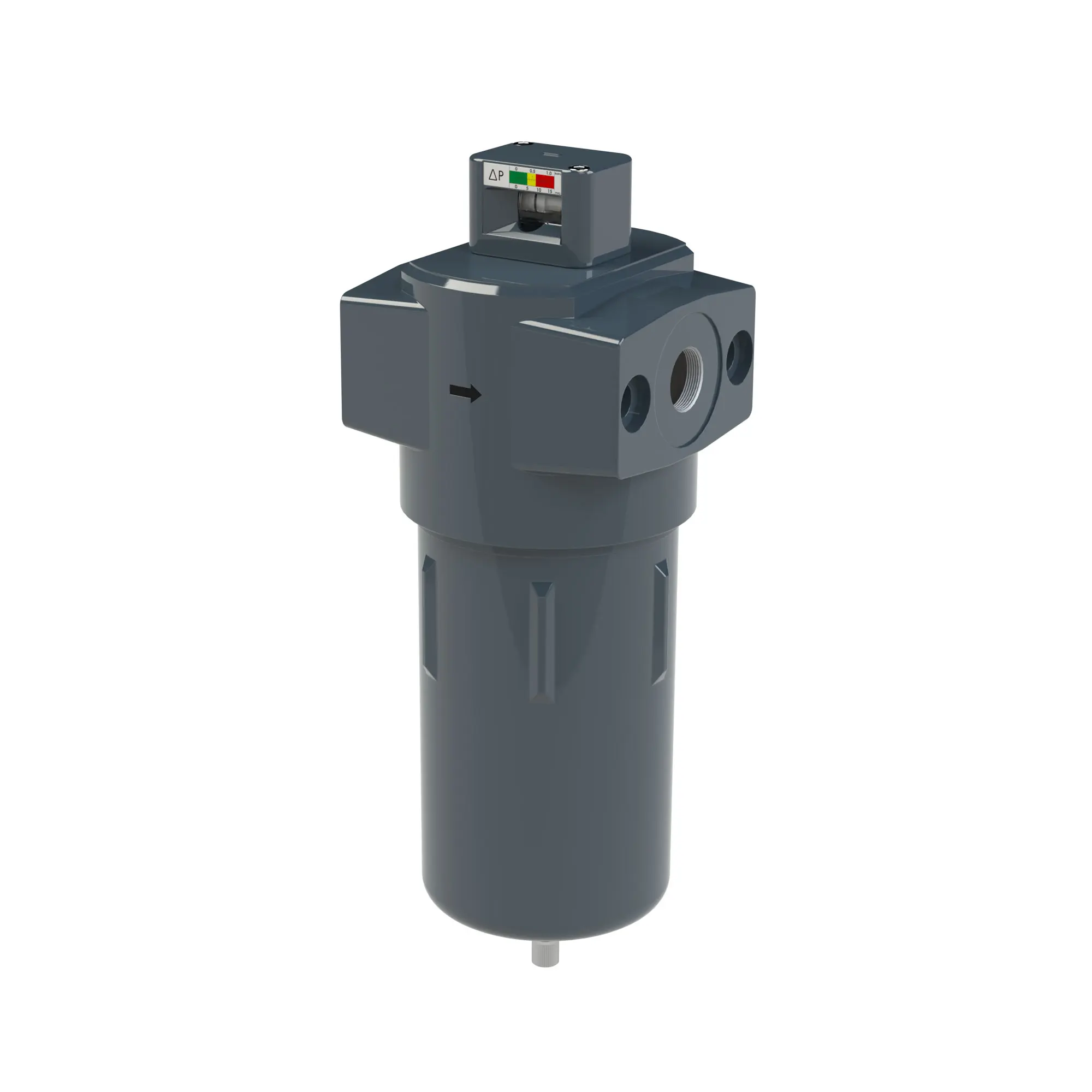 Mikrofilter mit Differenzdruckmanometer, 0,01 µm, G 1/2 FSPM.G12