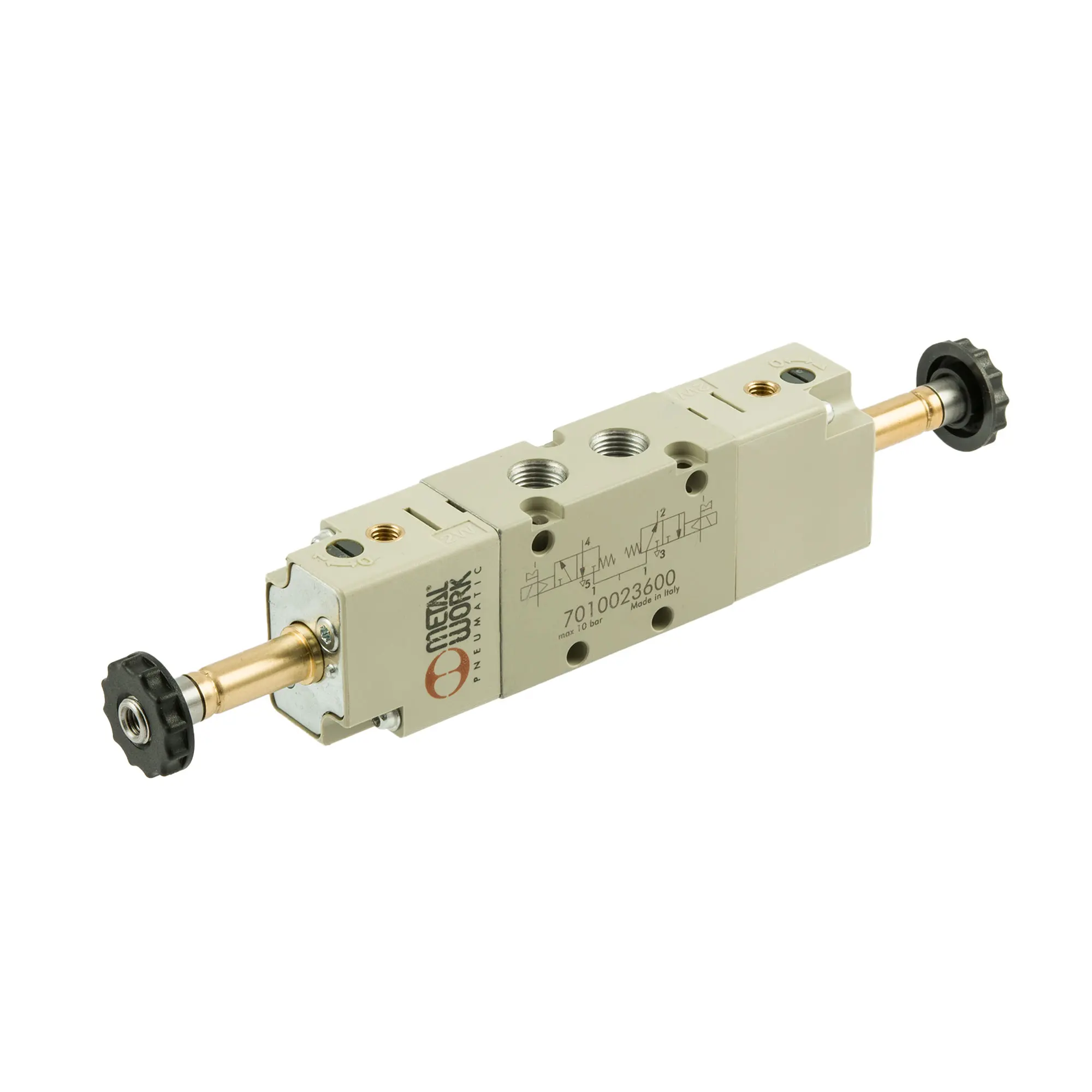 Produktfoto 1 von 2x3/2-Wegeventil, elektropneumatisch, monostabil, G 1/8, NC 147143