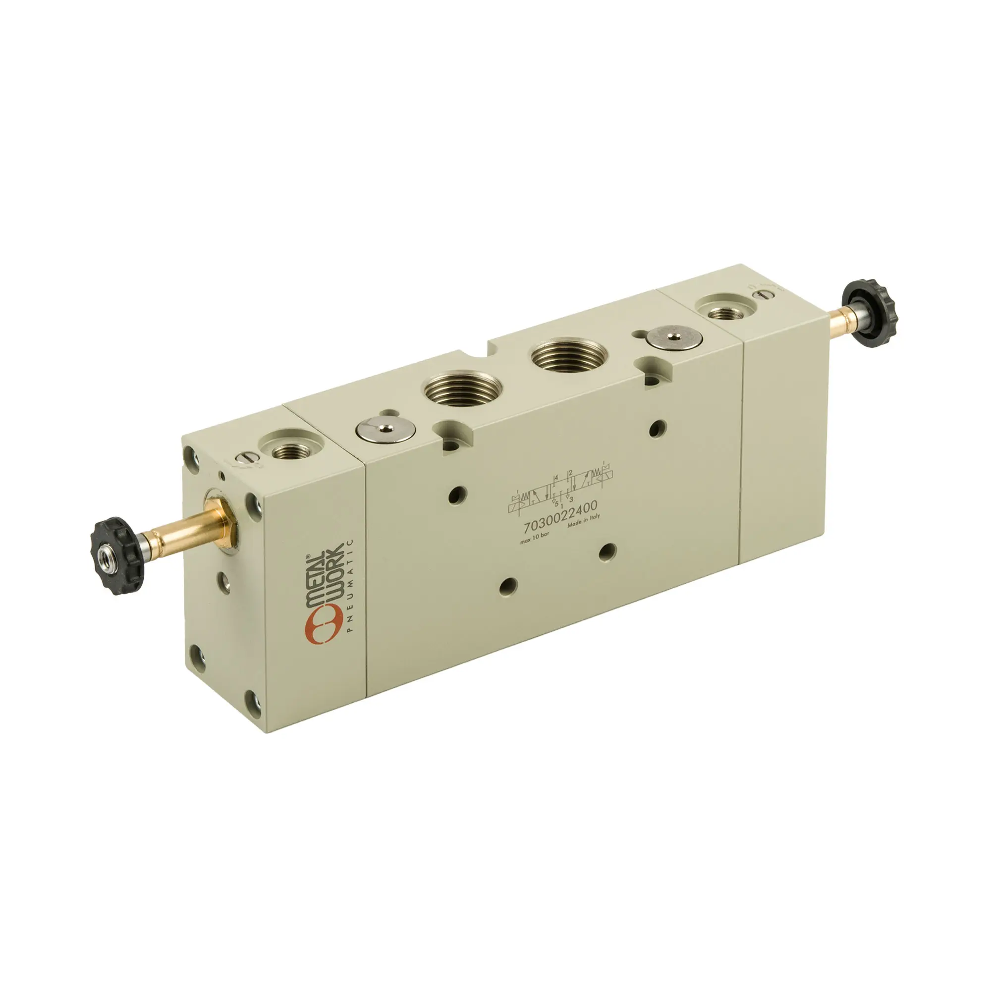 Produktfoto 1 von 5/3-Wegeventil, elektropn., ext. Steuerl., Mitte geschl.,G 1/2 147132