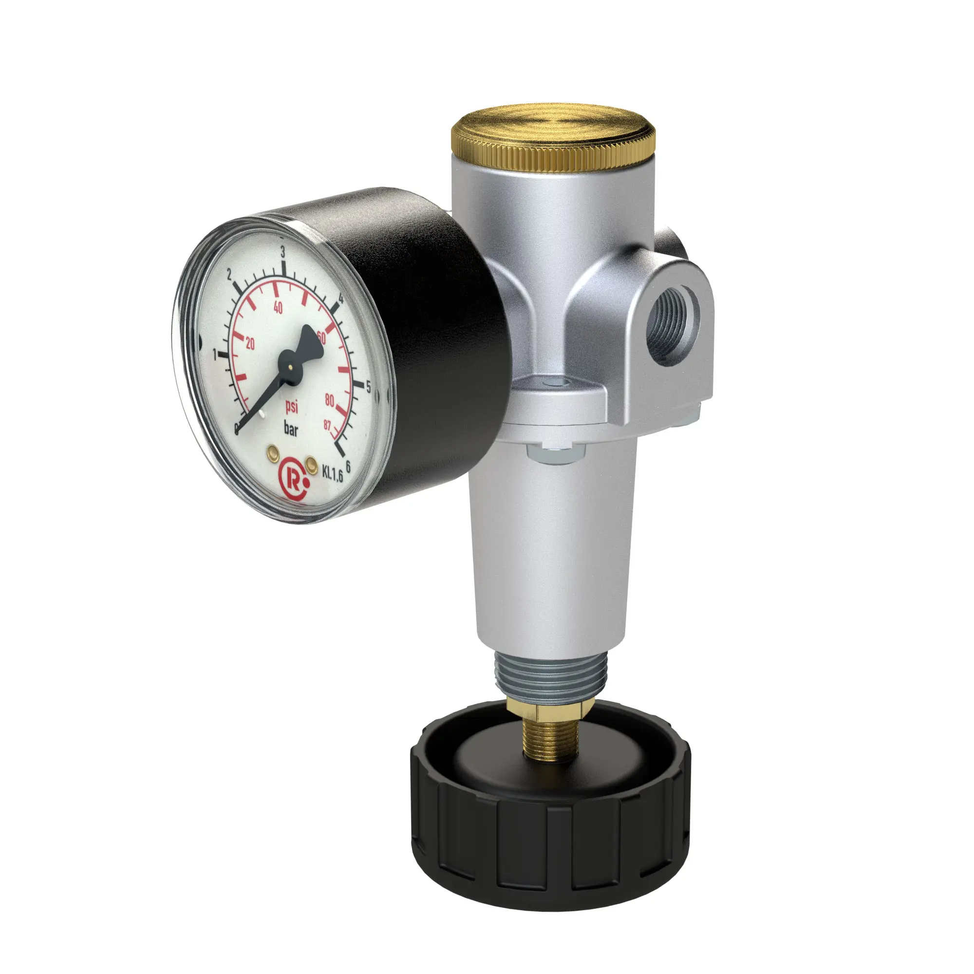 Produktfoto 1 von Konstant-Druckregler inkl. Manometer, BG 1, G 3/8, 0,2 - 6 bar DRK.G38.BG1.0,2-6B