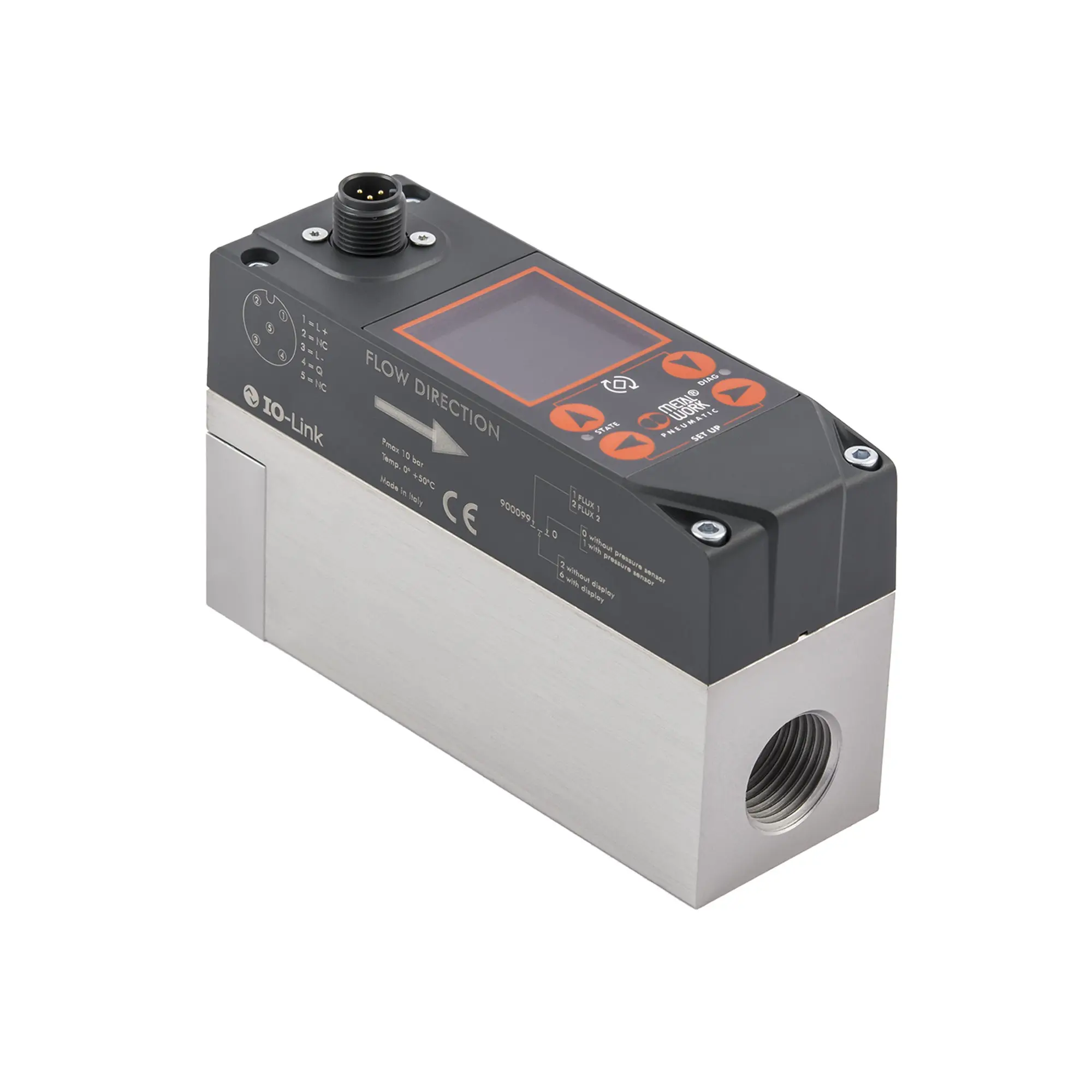 Produktfoto 1 von Durchflussmesser »FLUX«, BG 1, IO-Link/Display/Drucksensor 148201