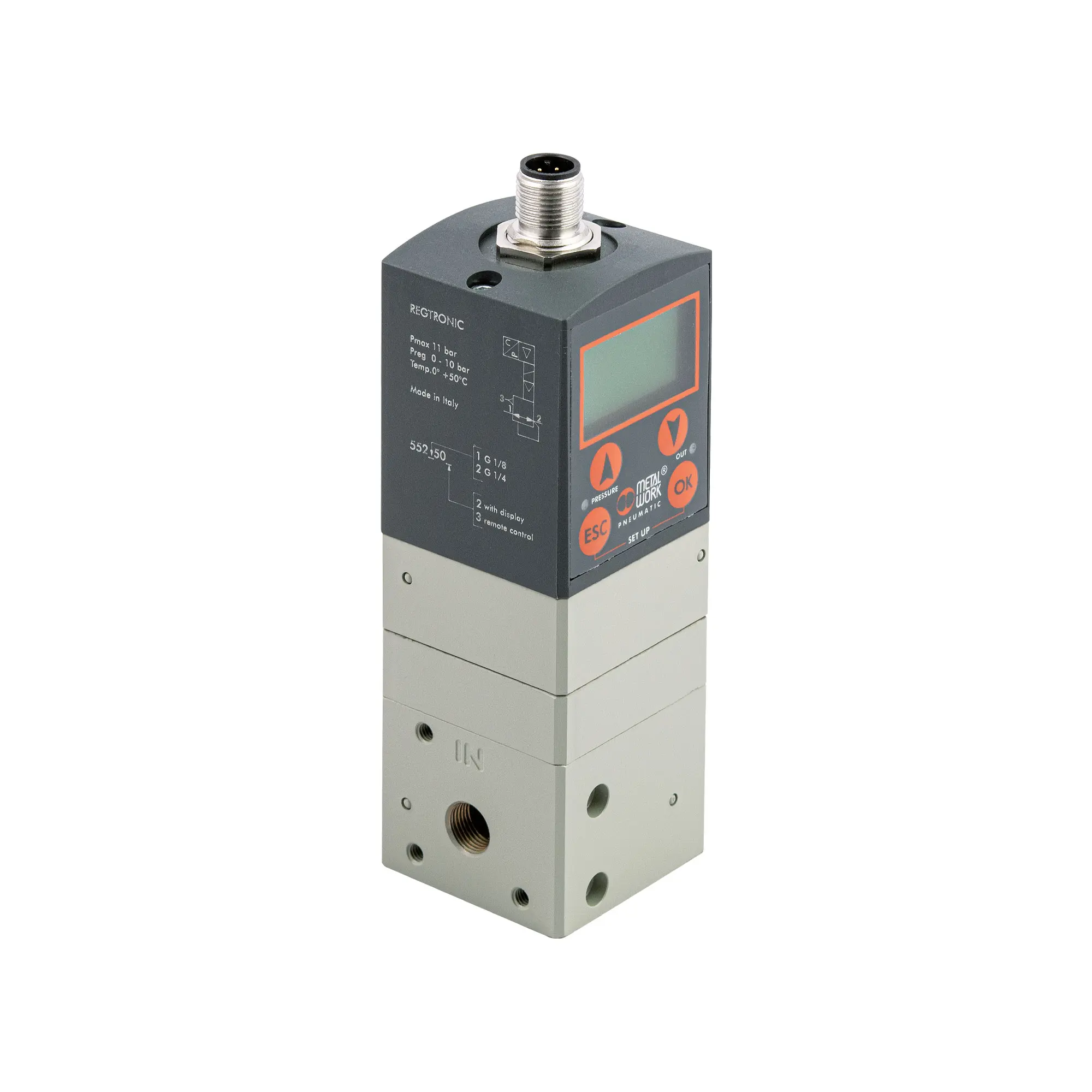 Präz.-Prop.-Druckregler REGTRONIC, G 1/8, Display, 0-10 V 152569