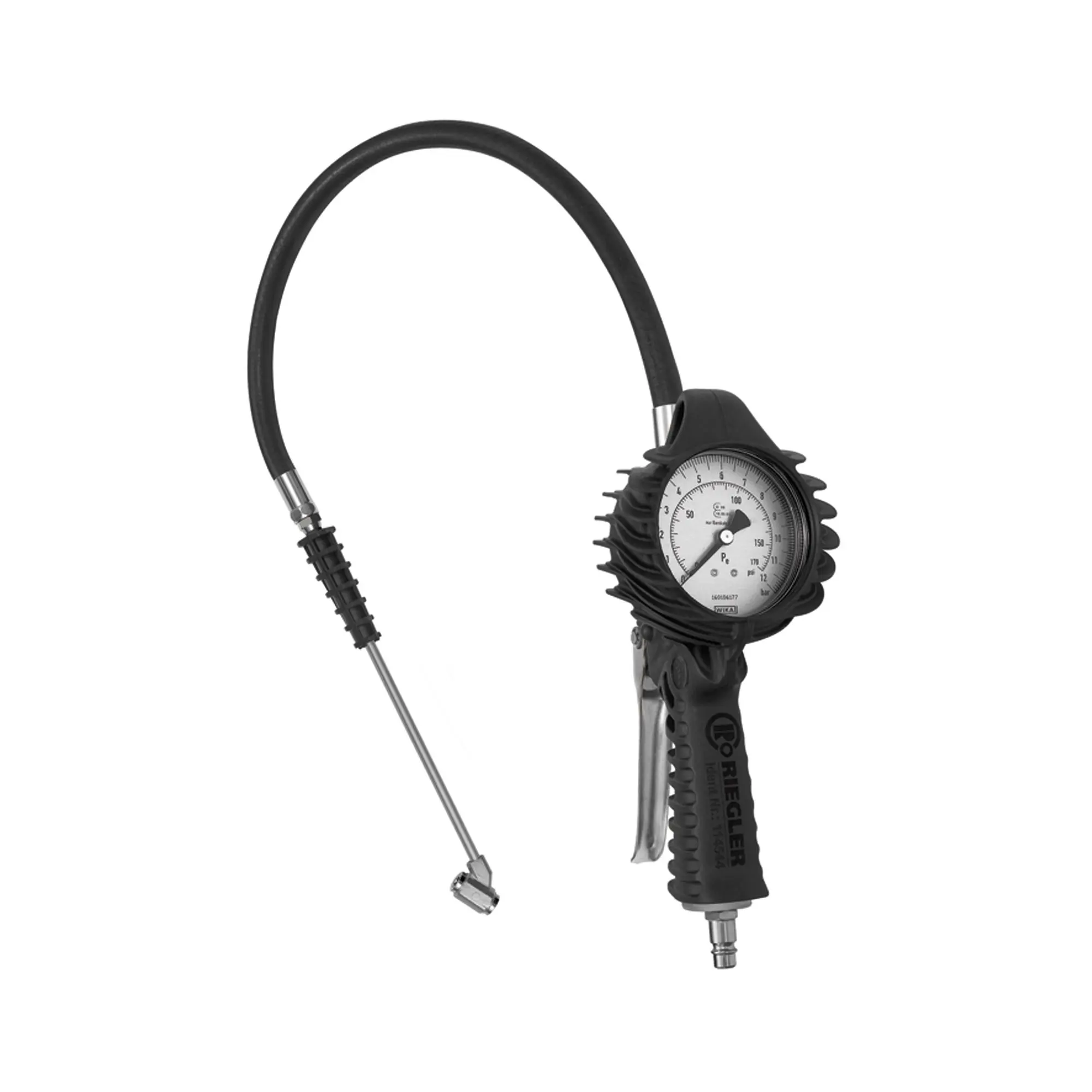 Produktfoto 1 von Stand.-Handreifenfüllmesser TS, Mano Ø 80 mm, ungeeicht, 0-12 bar 39.042