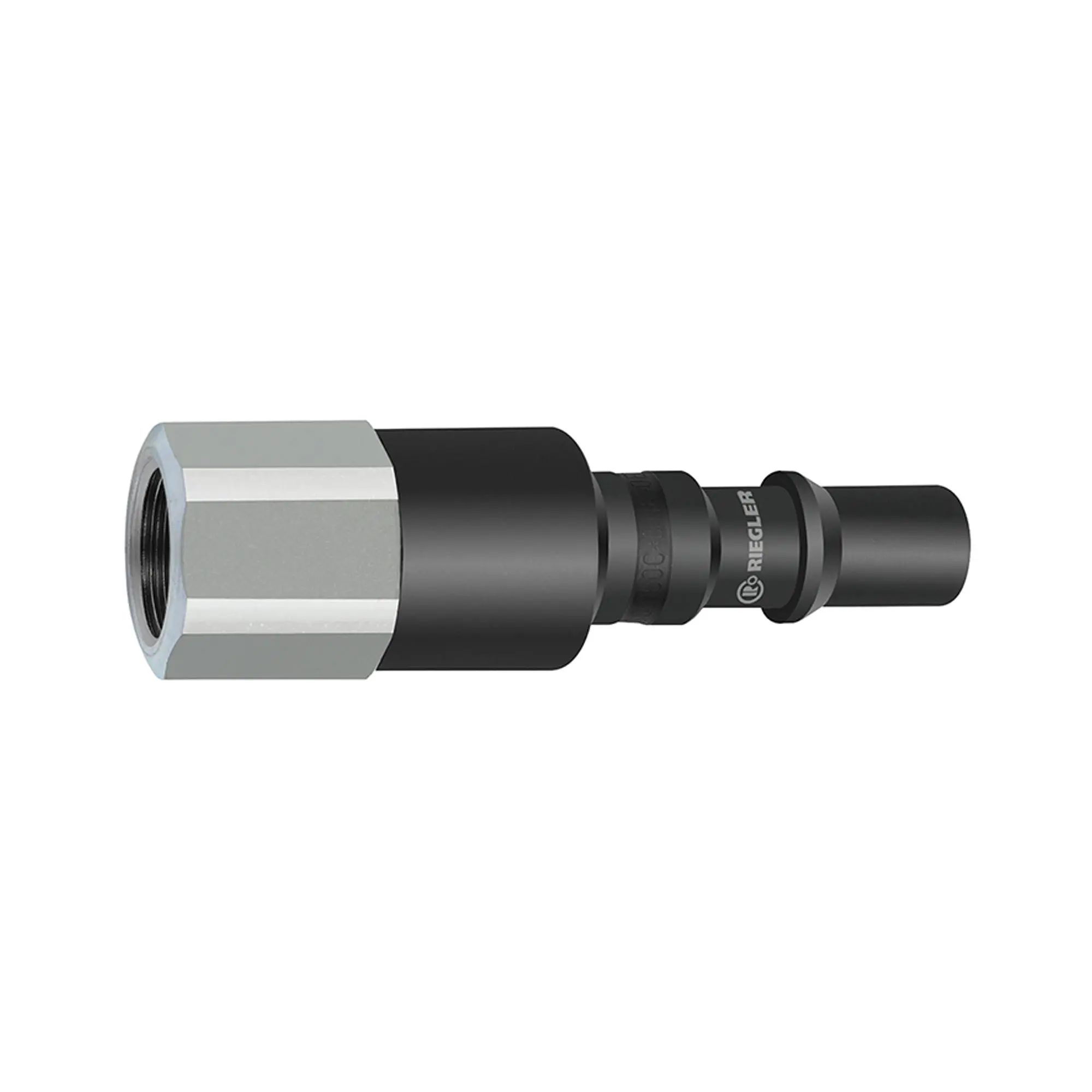 Produktfoto 1 von Nippel mit RSV für Kupplungen NW 8, ISO 6150 C, Stahl, G 3/8 IG 425.52-RSV