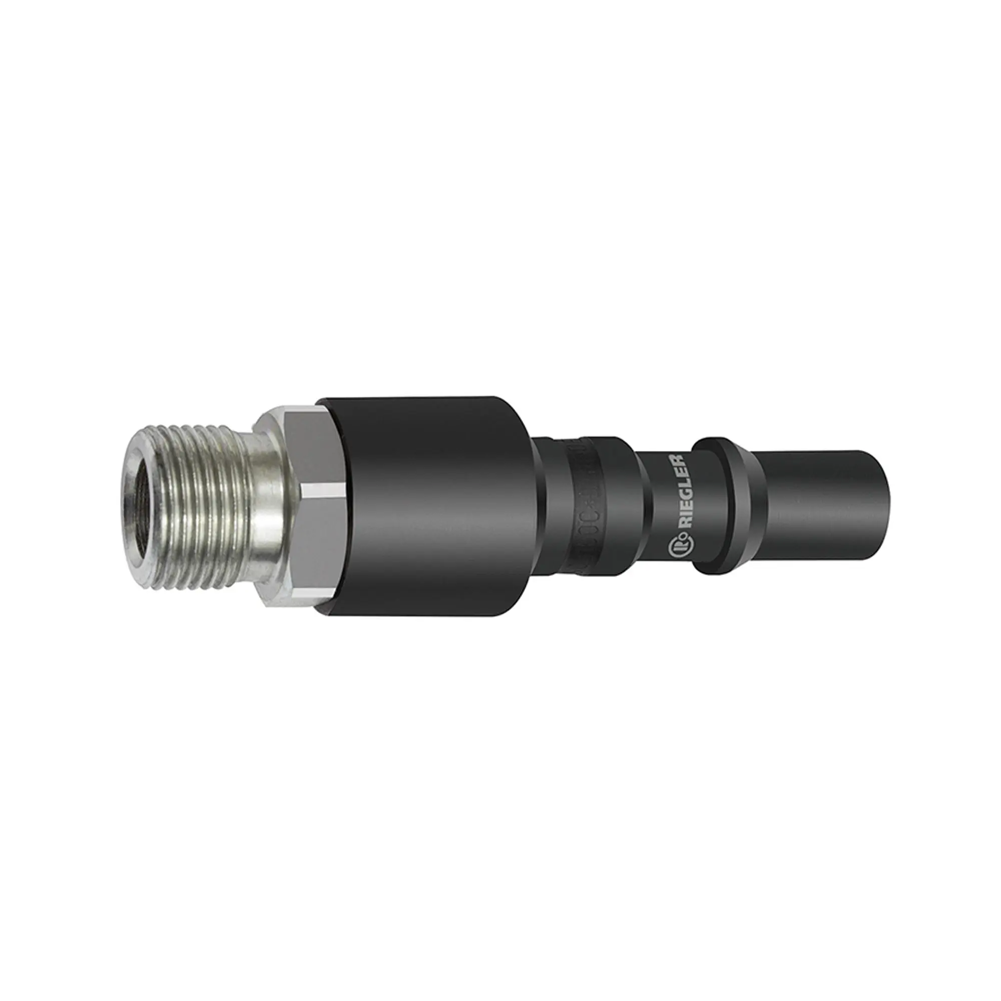 Produktfoto 1 von Nippel mit RSV für Kupplungen NW 8, ISO 6150 C, Stahl, G 3/8 AG 425.62-RSV