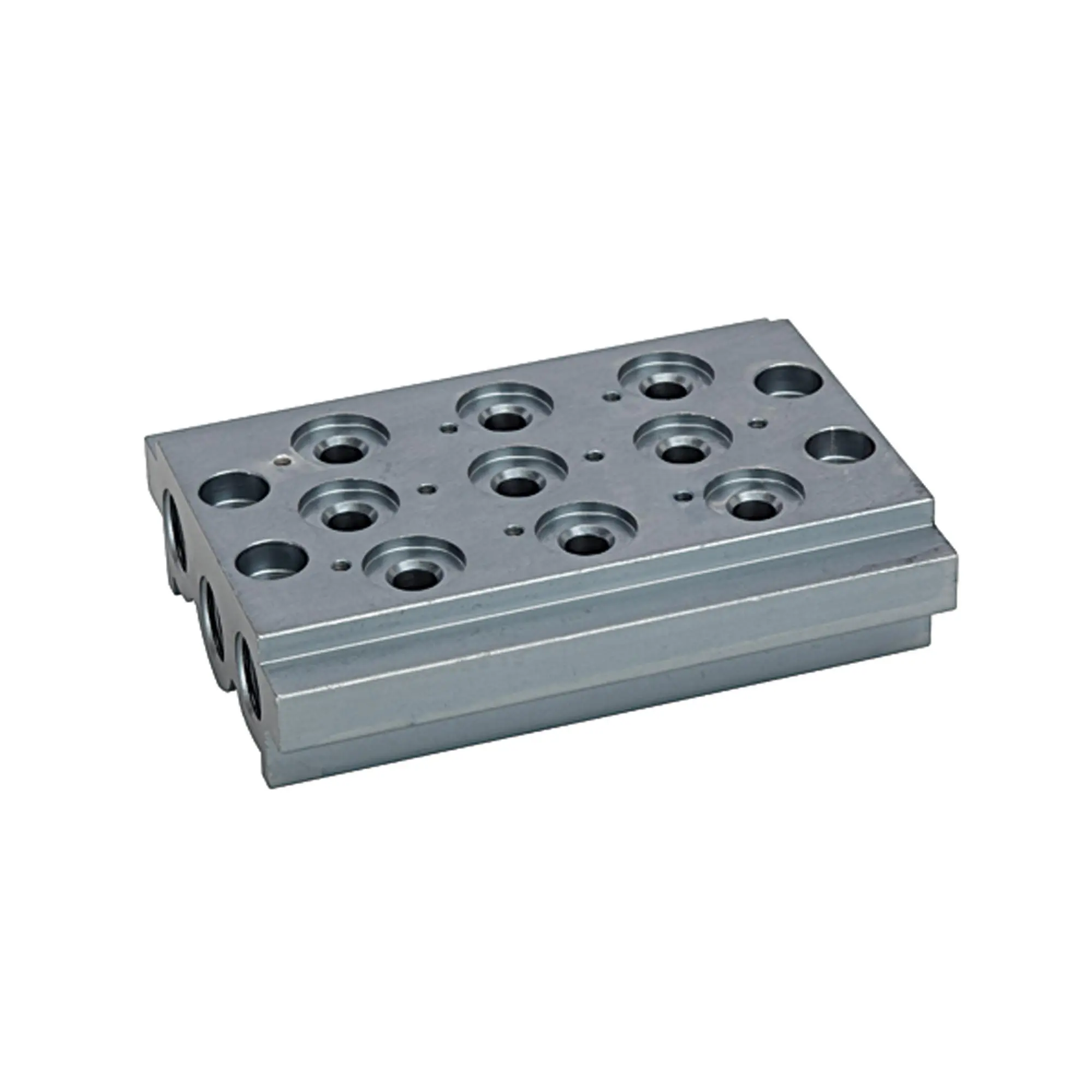 Produktfoto 1 von Mehrfach-Grundplatte für Wegeventile, 4 Ventilpositionen, G 1/8 106624