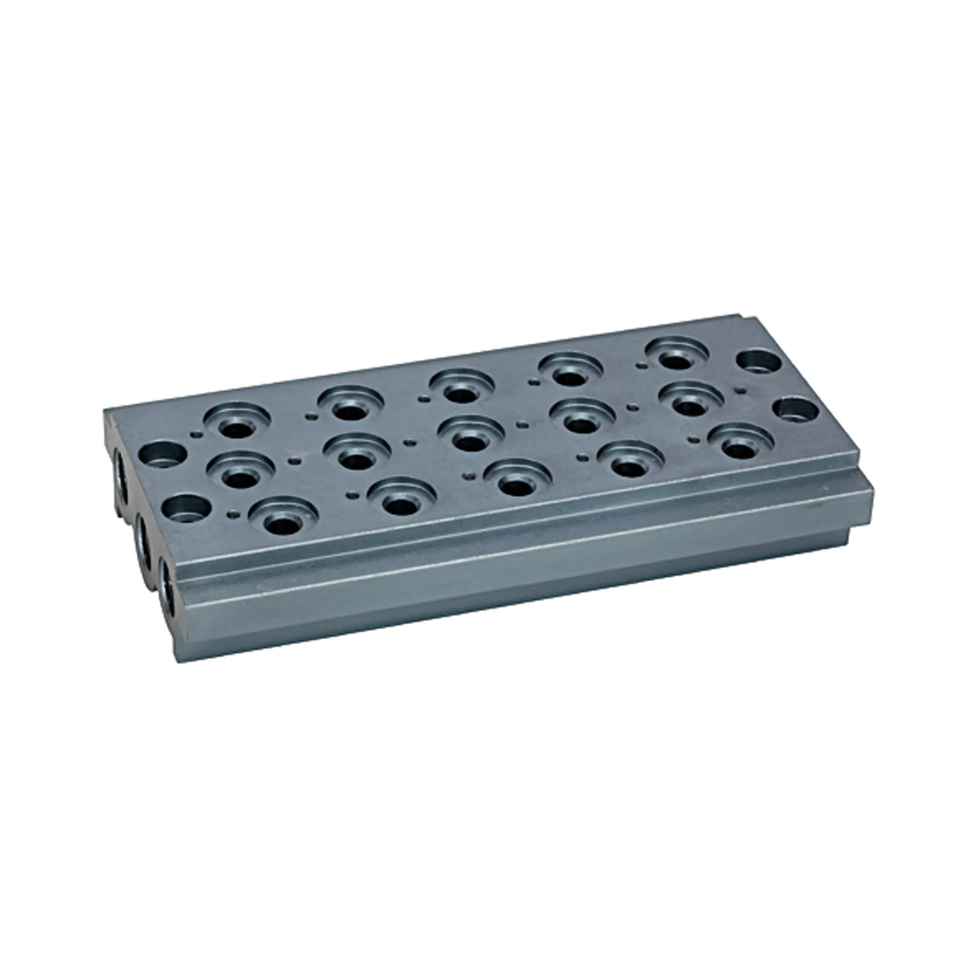 Produktfoto 1 von Mehrfach-Grundplatte für Wegeventile, 5 Ventilpositionen, G 1/4 106635