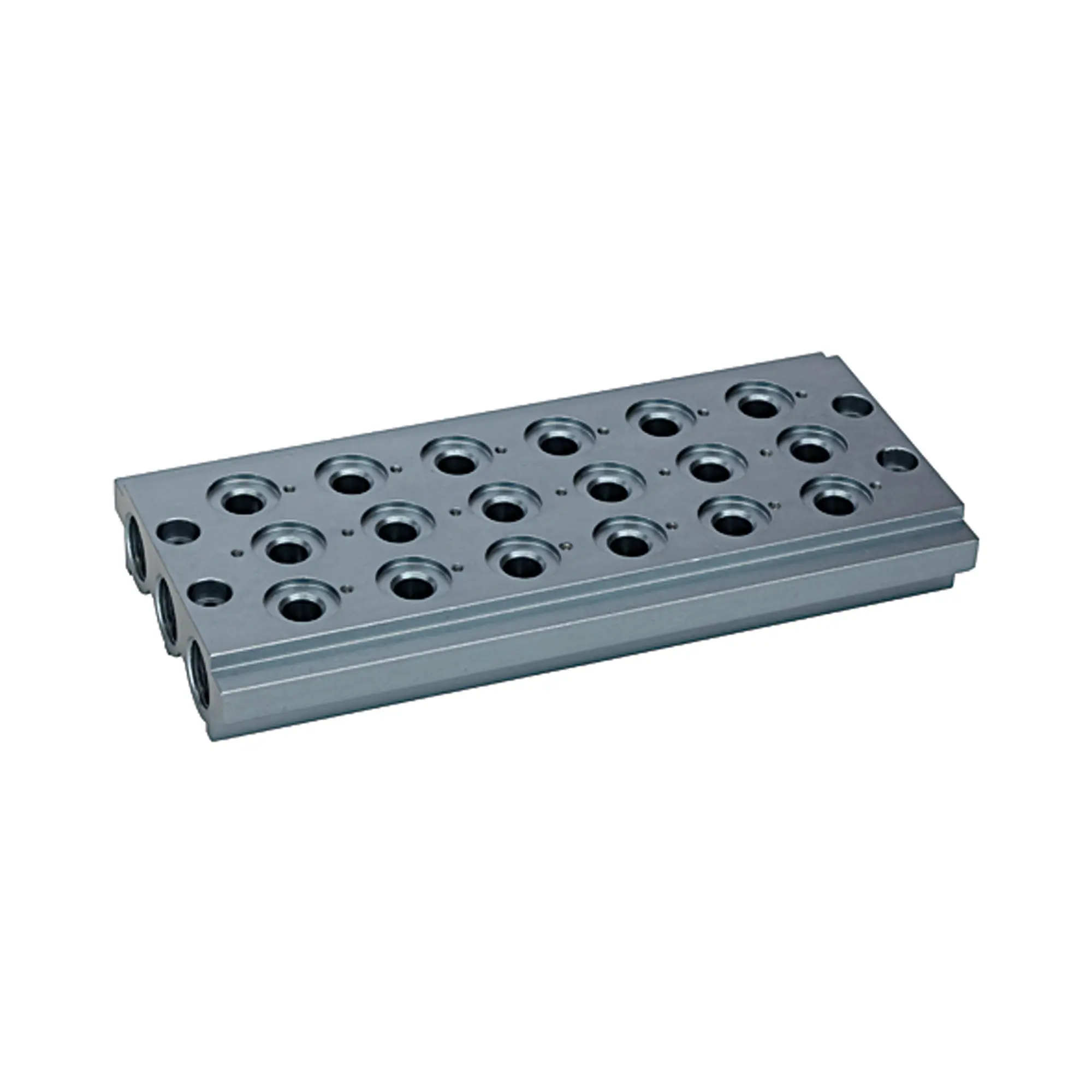 Produktfoto 1 von Mehrfach-Grundplatte für Wegeventile, 6 Ventilpositionen, G 1/4 106636