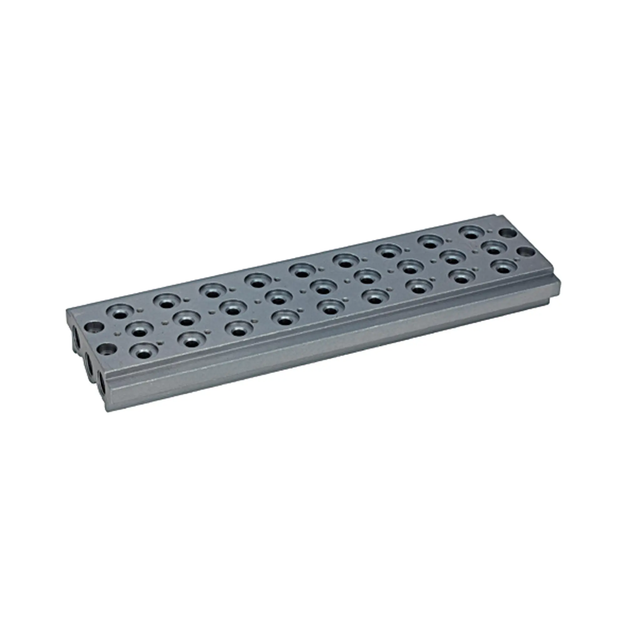 Produktfoto 1 von Mehrfach-Grundplatte für Wegeventile, 9 Ventilpositionen, G 1/8 106629