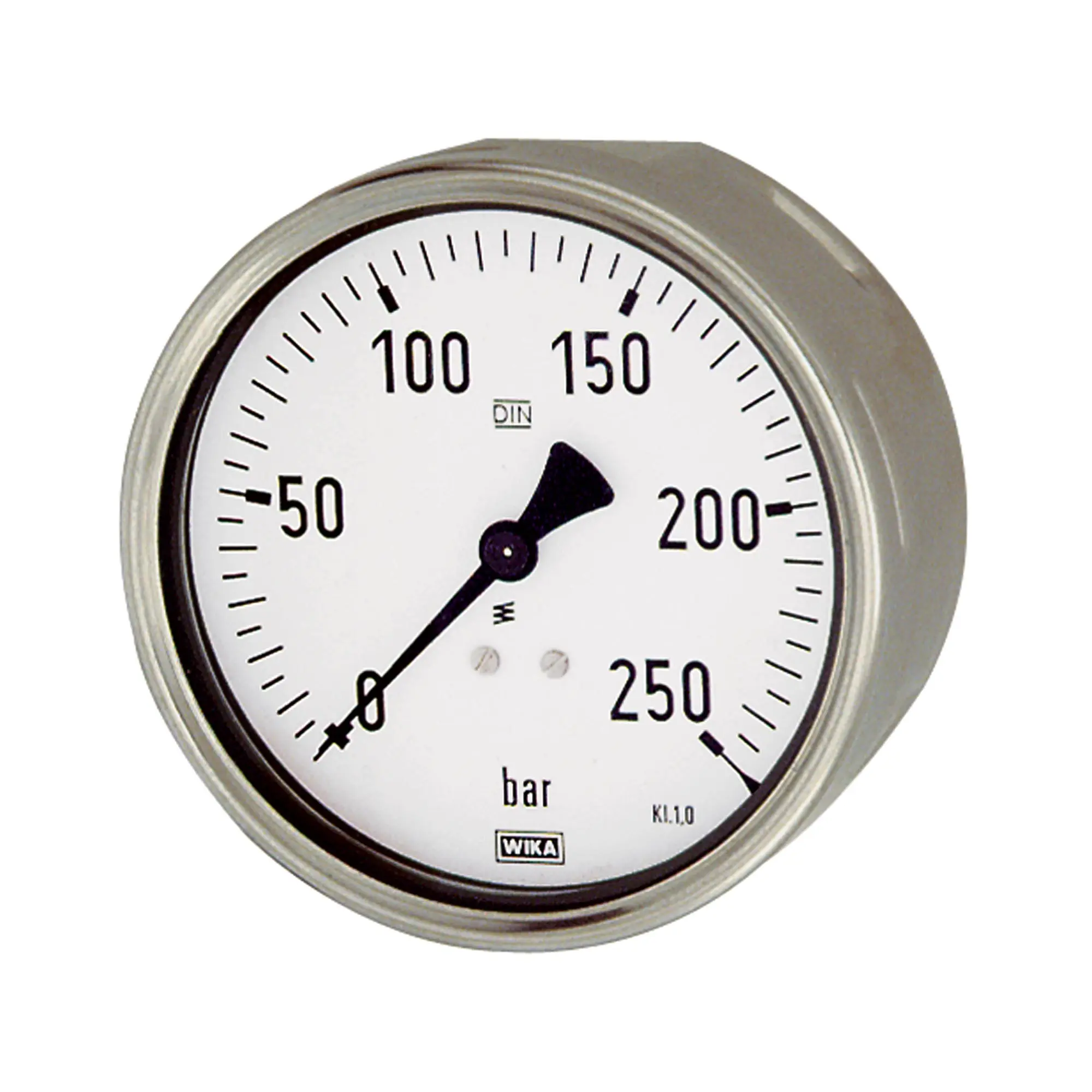 Produktfoto 1 von Manometer, Robustausf., G 1/2 hinten exzentr., -1/0,0 bar, Ø 100 102056